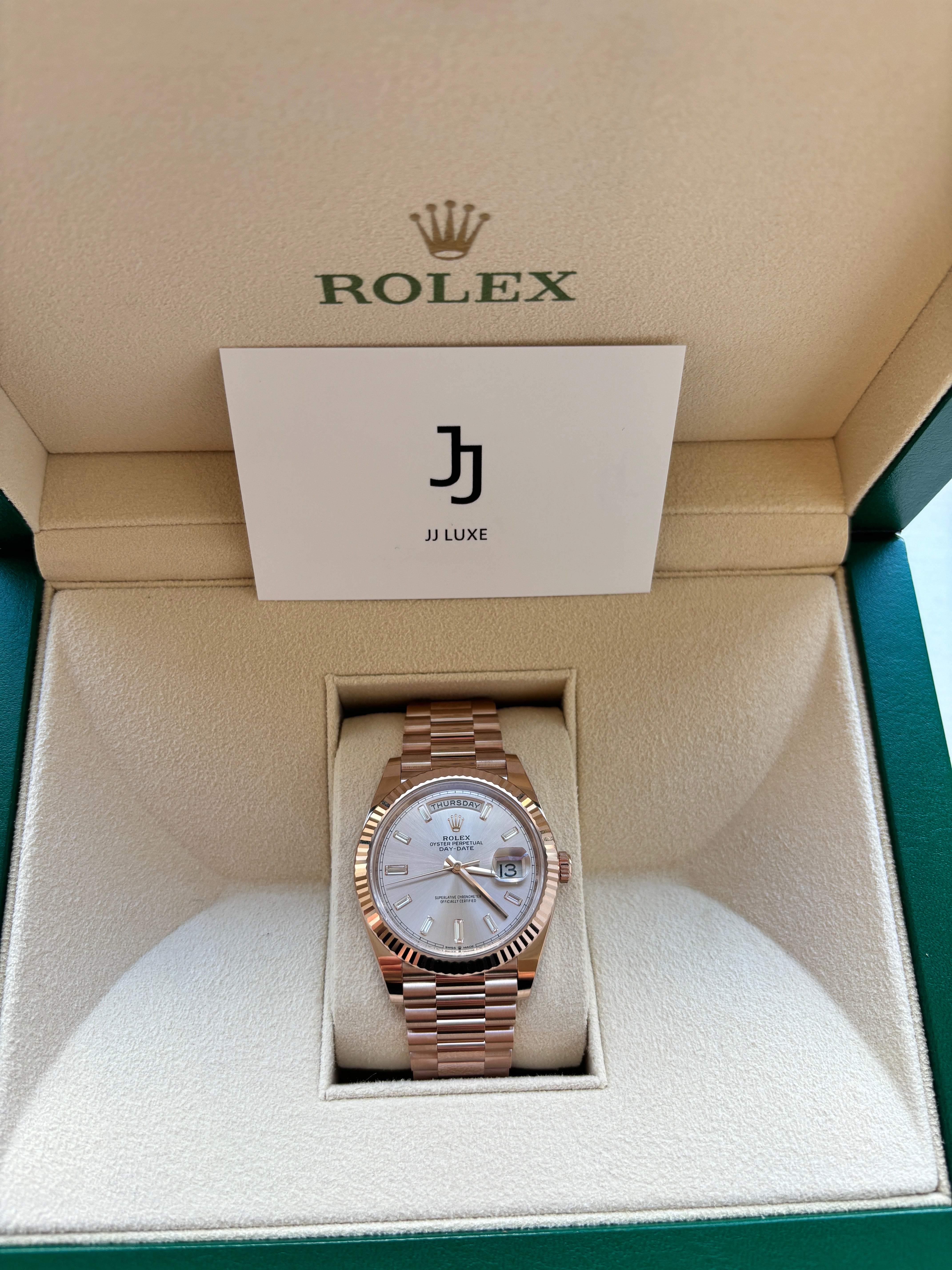 Rolex Day Date Rose Gold 36mm 128235