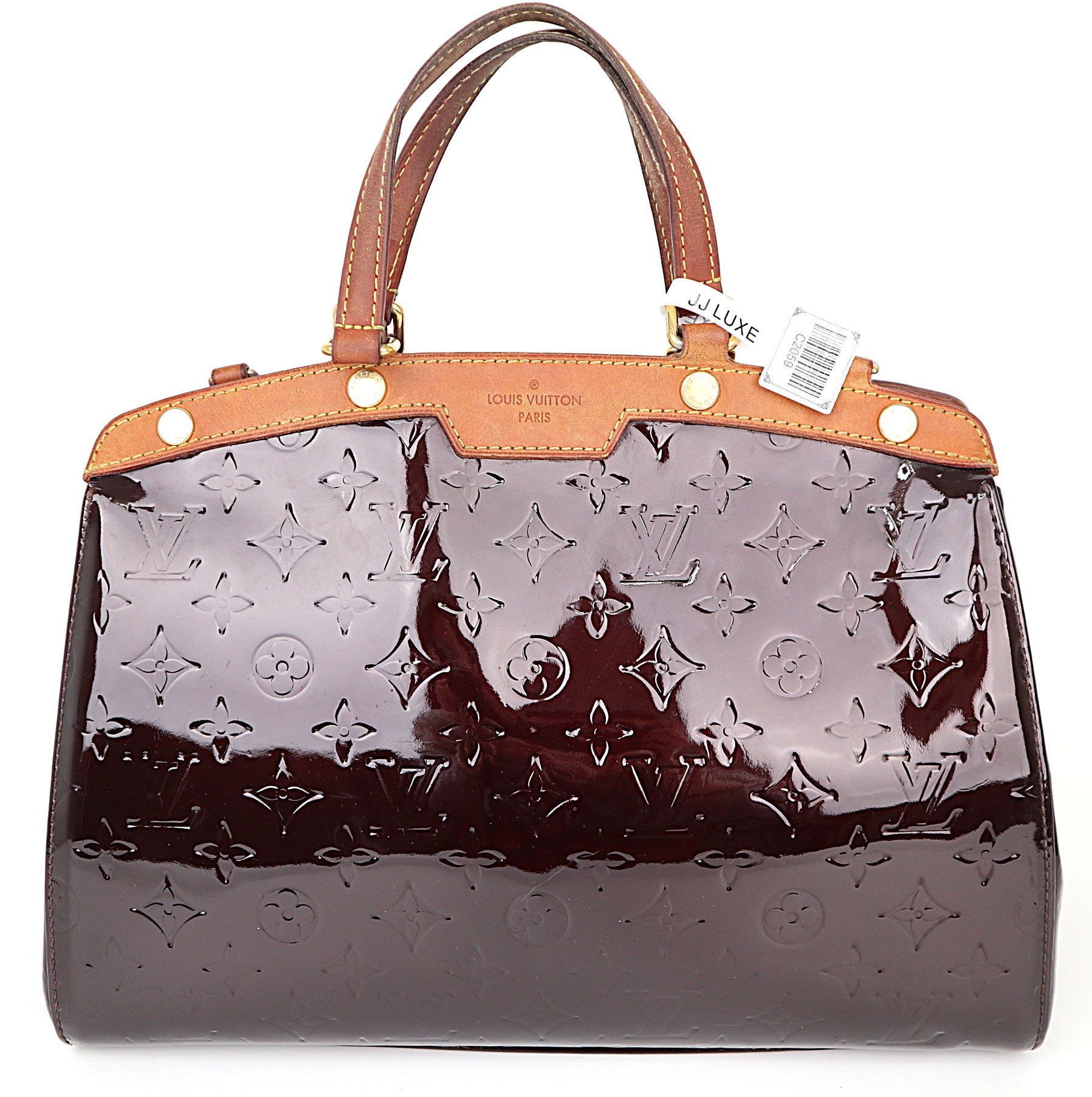 C2059 Louis Vuitton Brea MM Monogram Vernis Amarante- Pre Owned