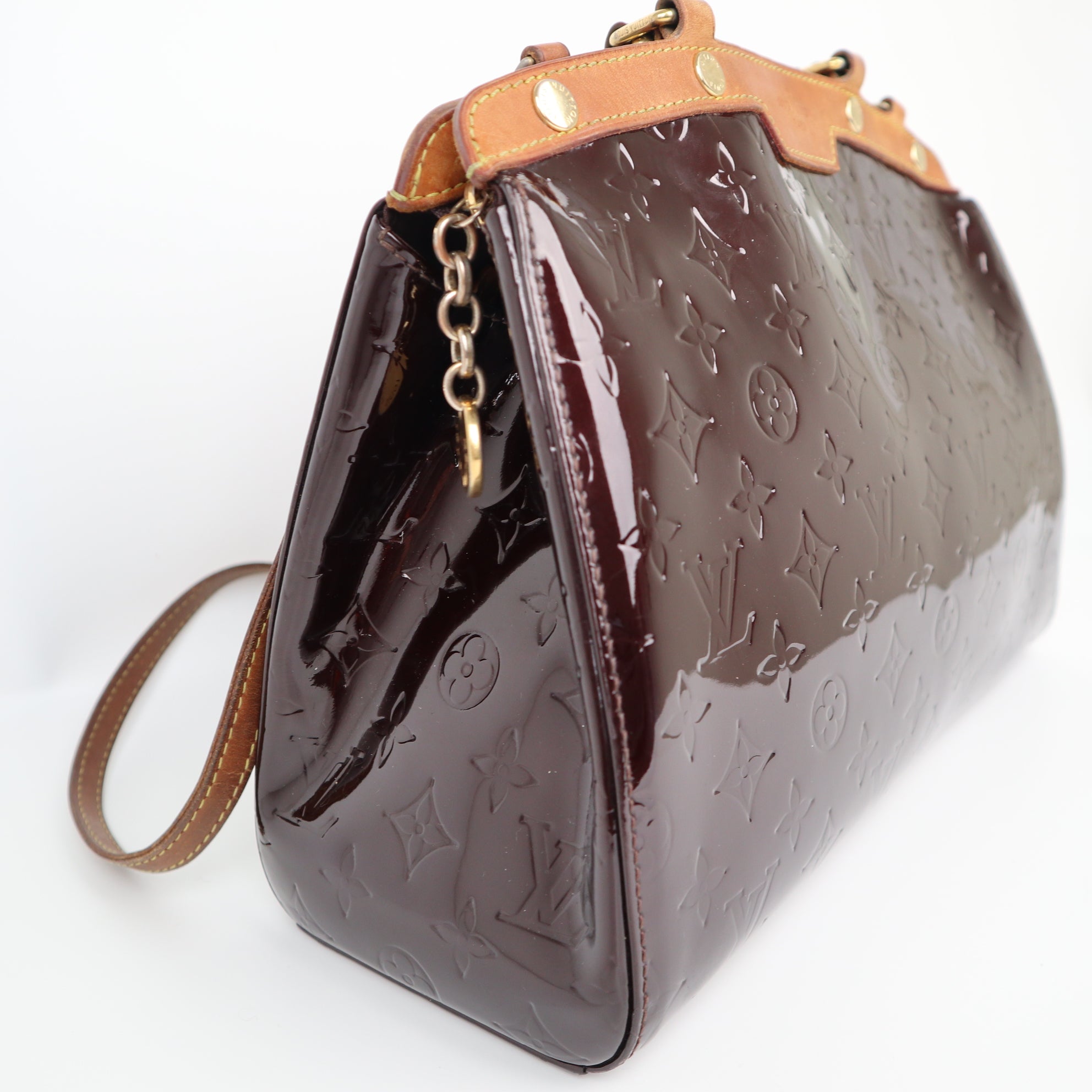 C2059 Louis Vuitton Brea MM Monogram Vernis Amarante- Pre Owned