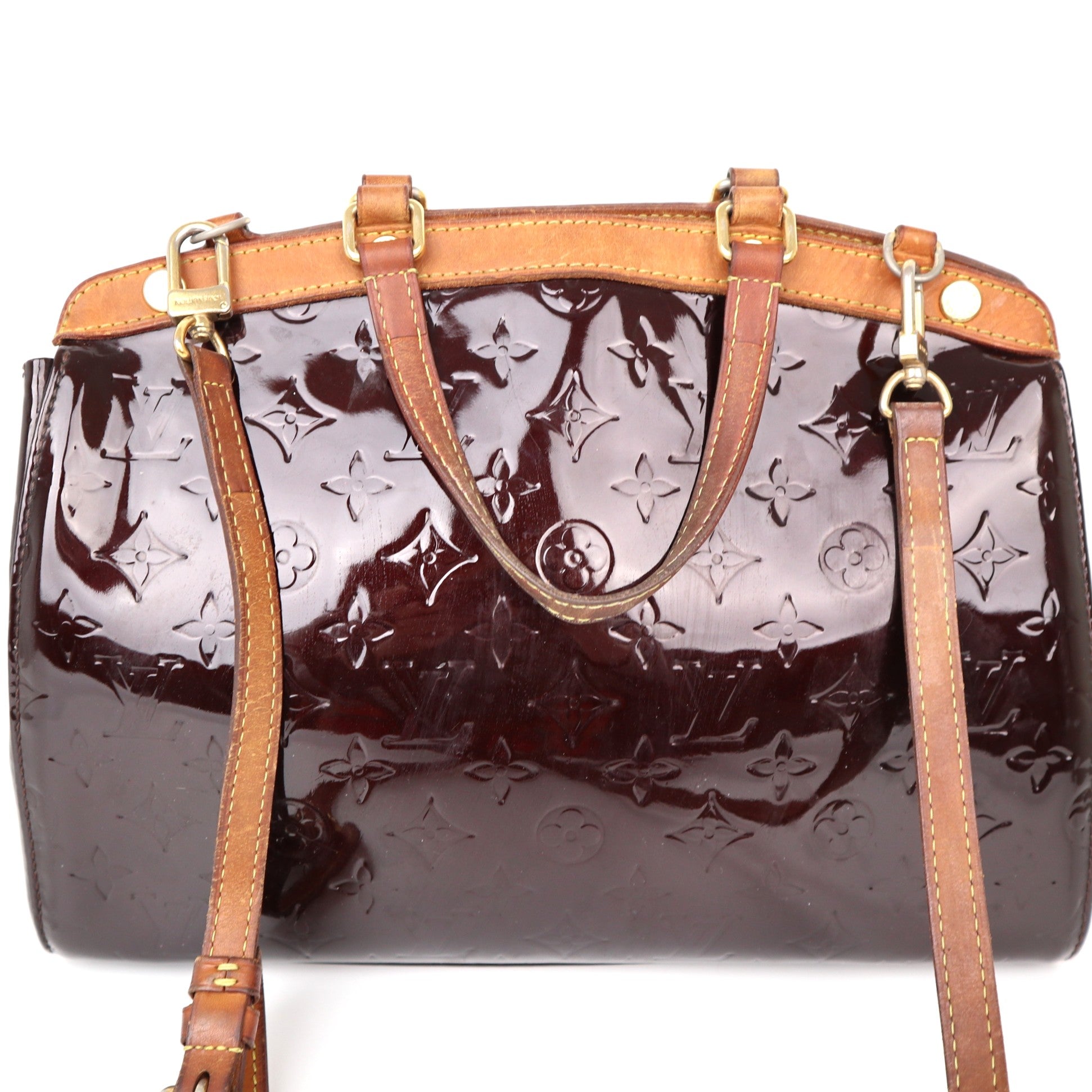 C2059 Louis Vuitton Brea MM Monogram Vernis Amarante- Pre Owned