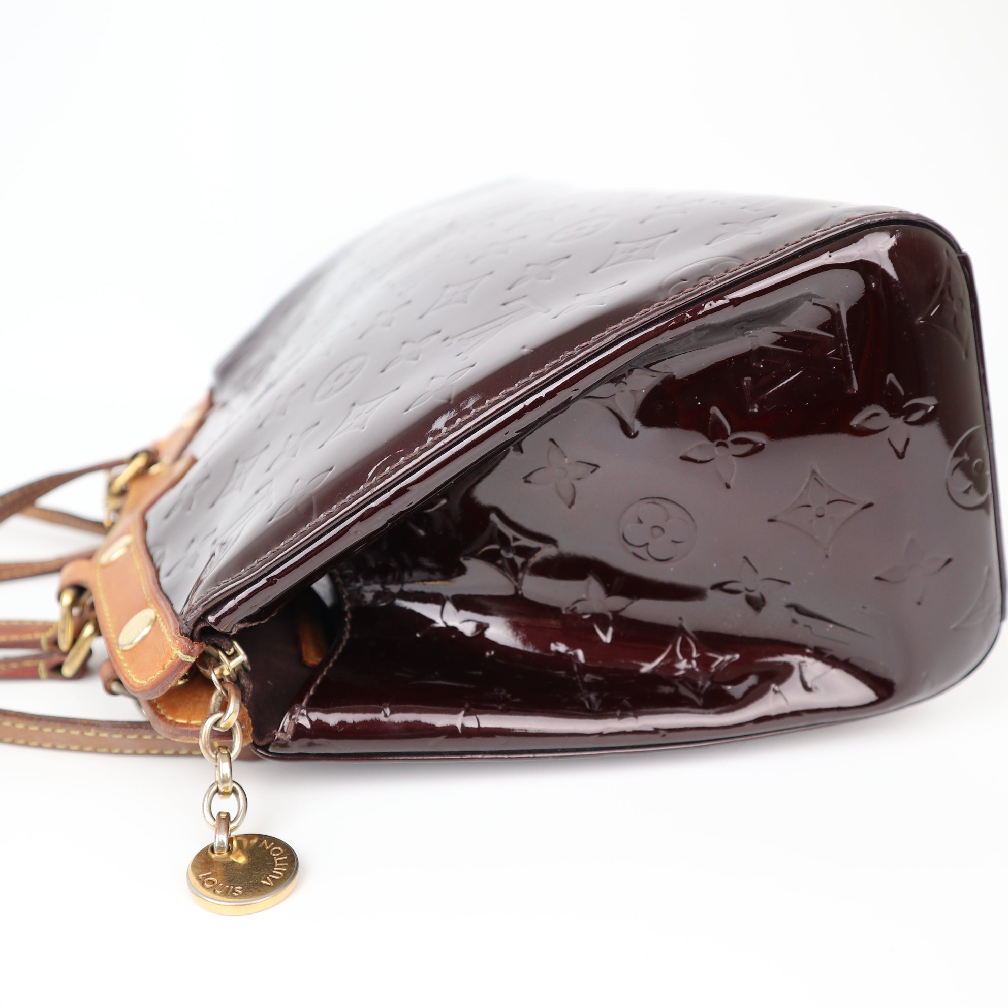 C2059 Louis Vuitton Brea MM Monogram Vernis Amarante- Pre Owned