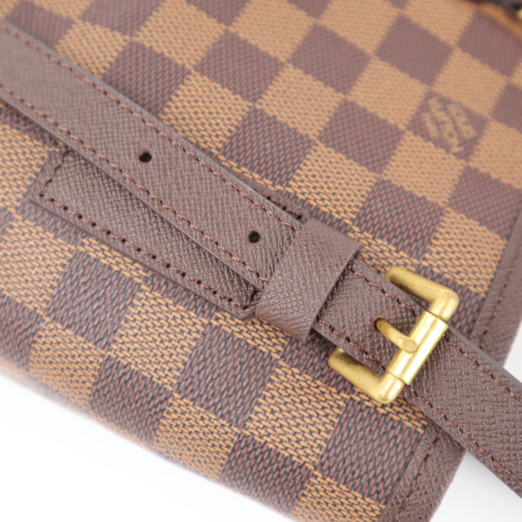 C2402R Louis Vuitton Bucket Bag Damier Ebene Marais Bucket | Pre-Owned Excellent Brown Coated canvas/Damier Ebene