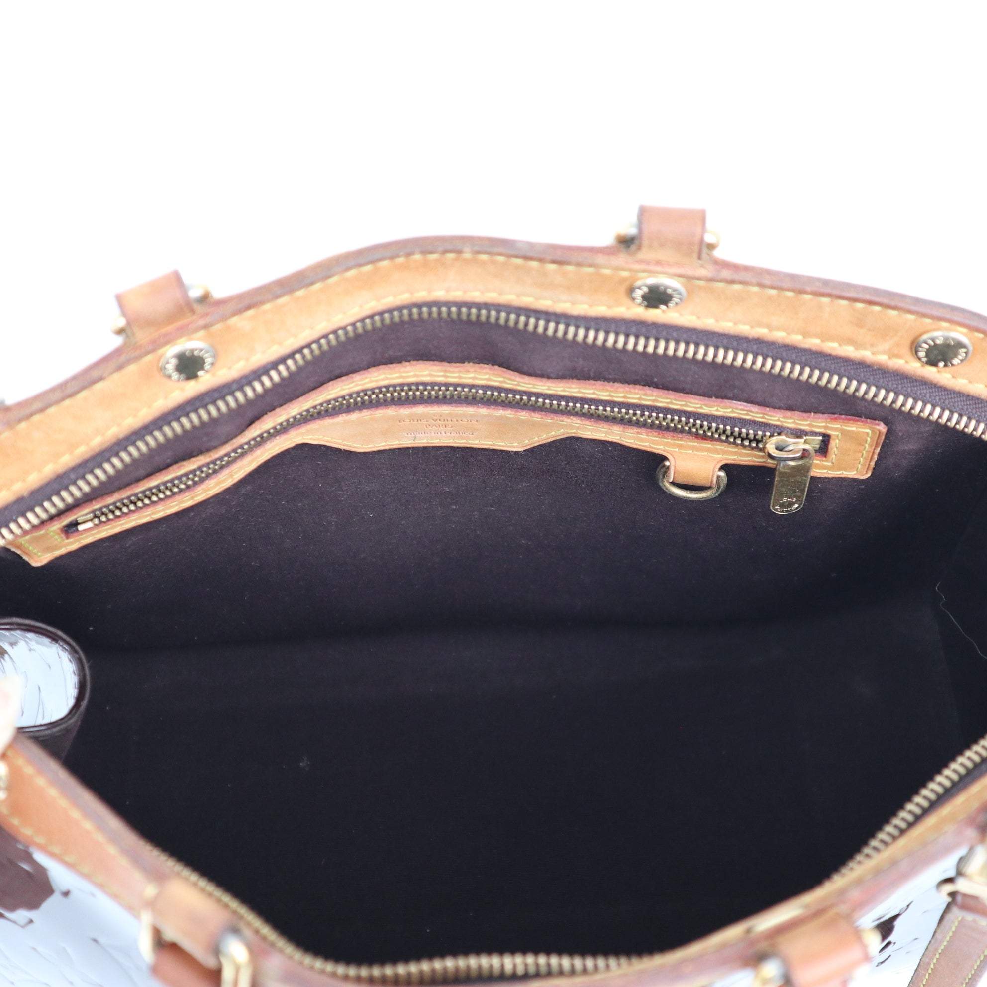 C2059 Louis Vuitton Brea MM Monogram Vernis Amarante- Pre Owned