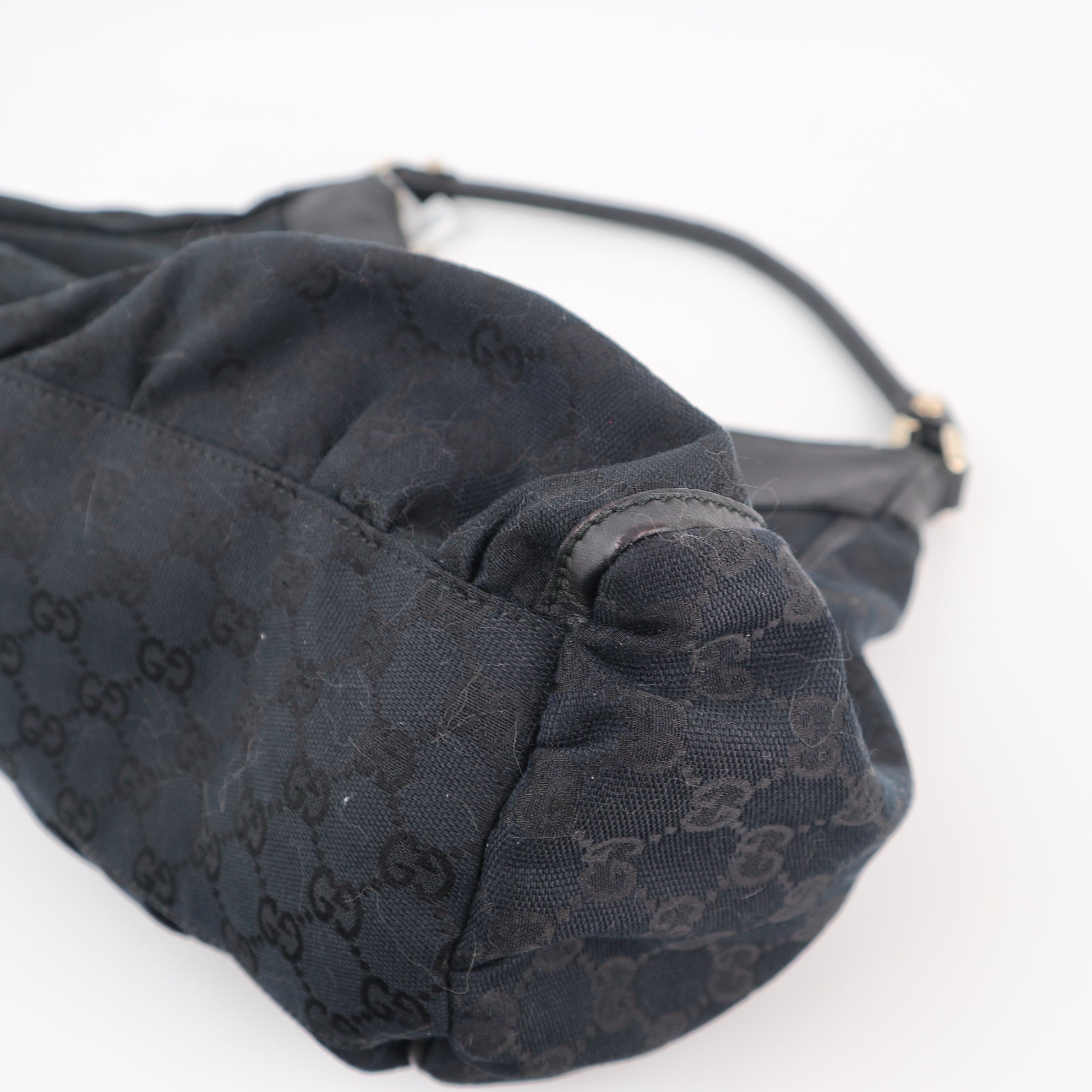 C2405 Gucci Shoulder Bag Abbey D-Ring GG Canvas Hobo | Pre-Owned Very Good Beige / Brown GG canvas/GG monogram