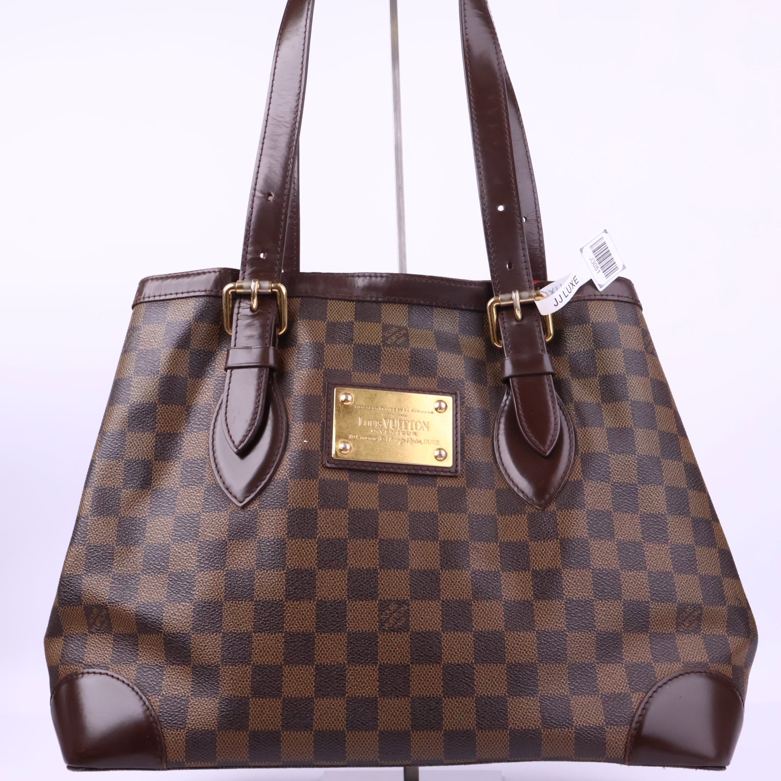 Louis Vuitton MM Hampstead Damier Shoulder Bag J3051R | Pre-Owned Excellent Brown Damier Canvas