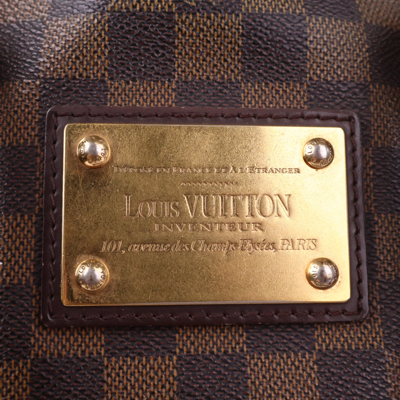 Louis Vuitton MM Hampstead Damier Shoulder Bag J3051R | Pre-Owned Excellent Brown Damier Canvas