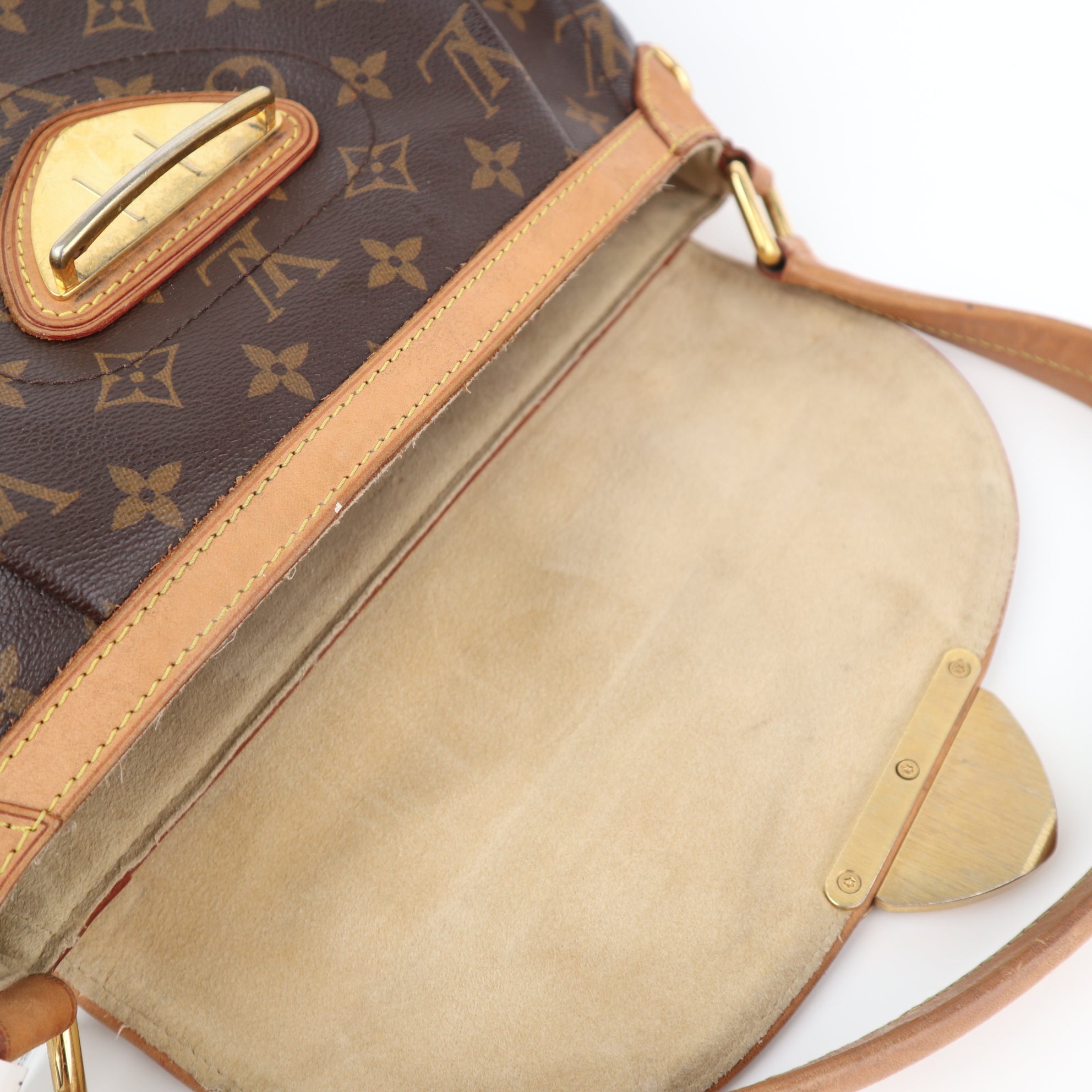 C2410 Louis Vuitton Shoulder Bag Monogram Beverly MM | Pre-Owned Very Good Brown Monogram monogram coated canvas, vachetta leather trim