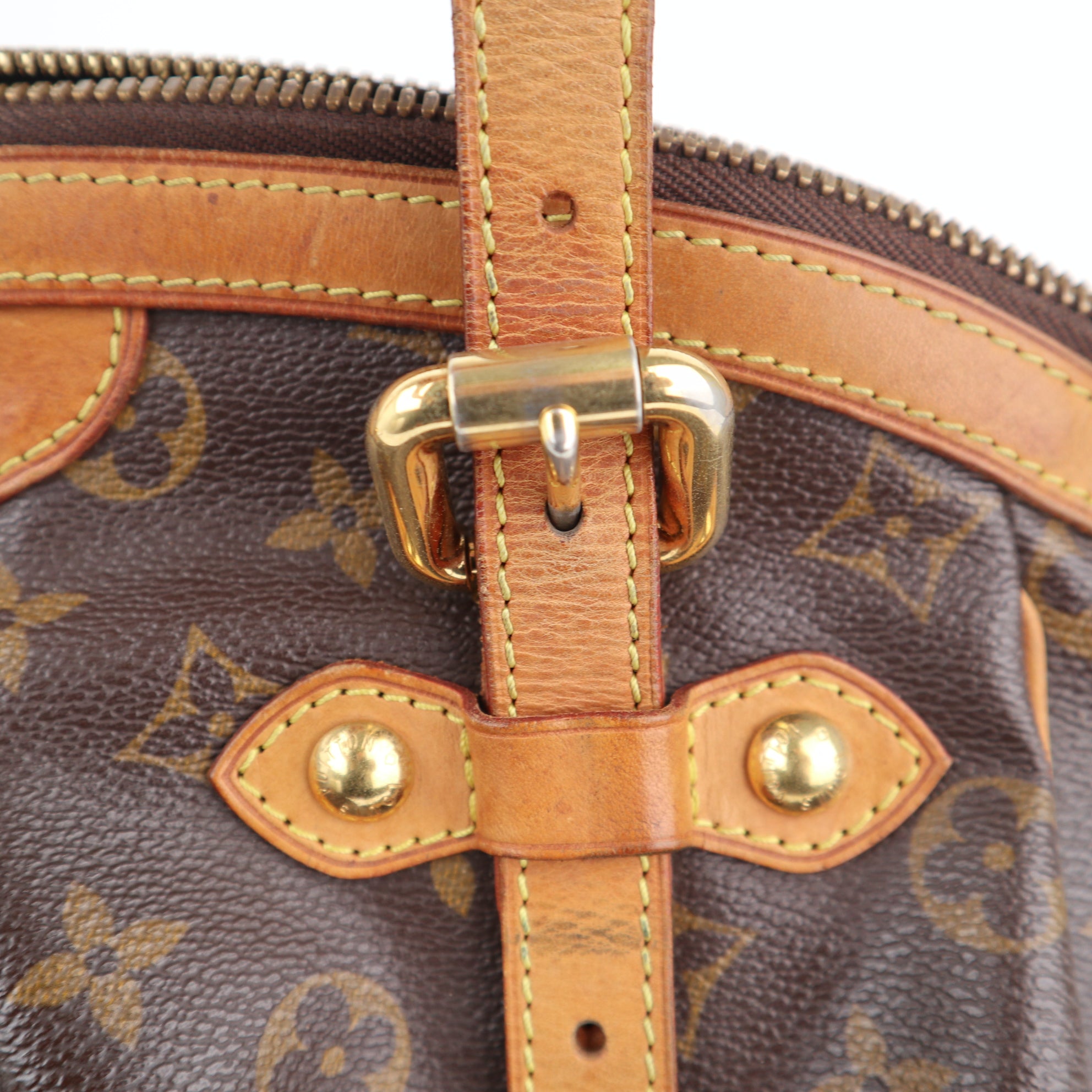 C2412 Louis Vuitton Shoulder Bag Monogram Tivoli GM | Pre-Owned Very Good Brown Monogram monogram coated canvas, vachetta leather trim