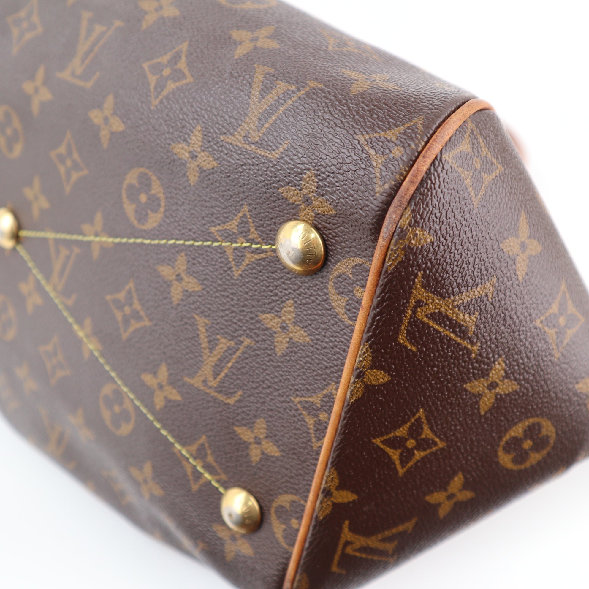 C2412 Louis Vuitton Shoulder Bag Monogram Tivoli GM | Pre-Owned Very Good Brown Monogram monogram coated canvas, vachetta leather trim