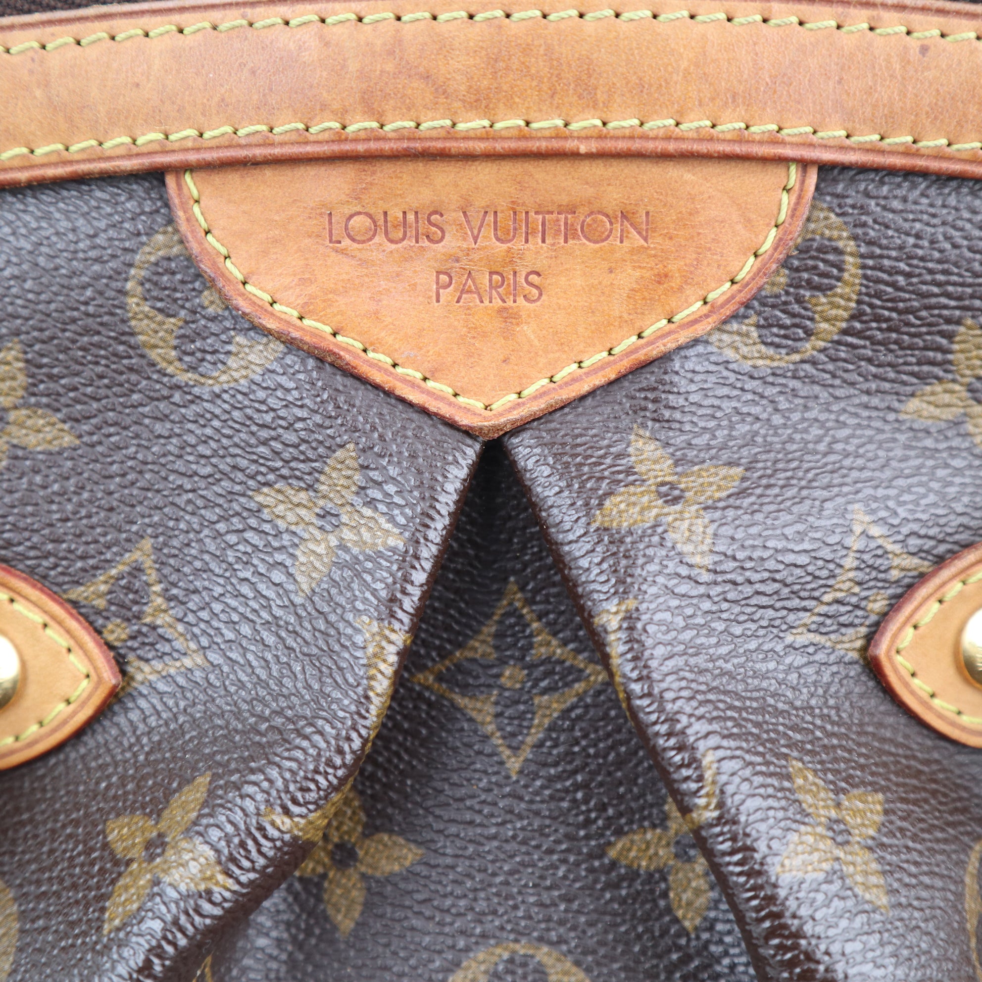 C2412 Louis Vuitton Shoulder Bag Monogram Tivoli GM | Pre-Owned Very Good Brown Monogram monogram coated canvas, vachetta leather trim