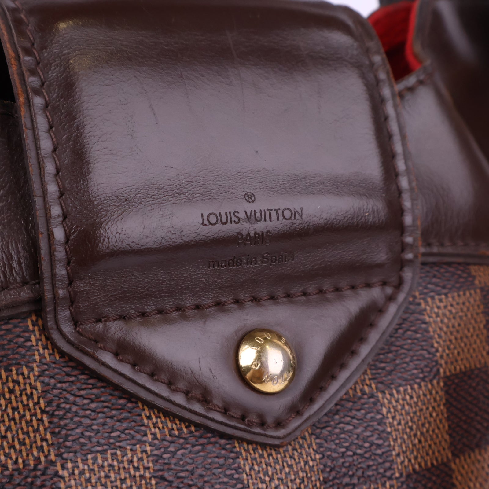 Louis Vuitton Damier Ebene Sistina GM Shoulder Bag J3184R | Pre-Owned Excellent Brown Damier Ebene Canvas