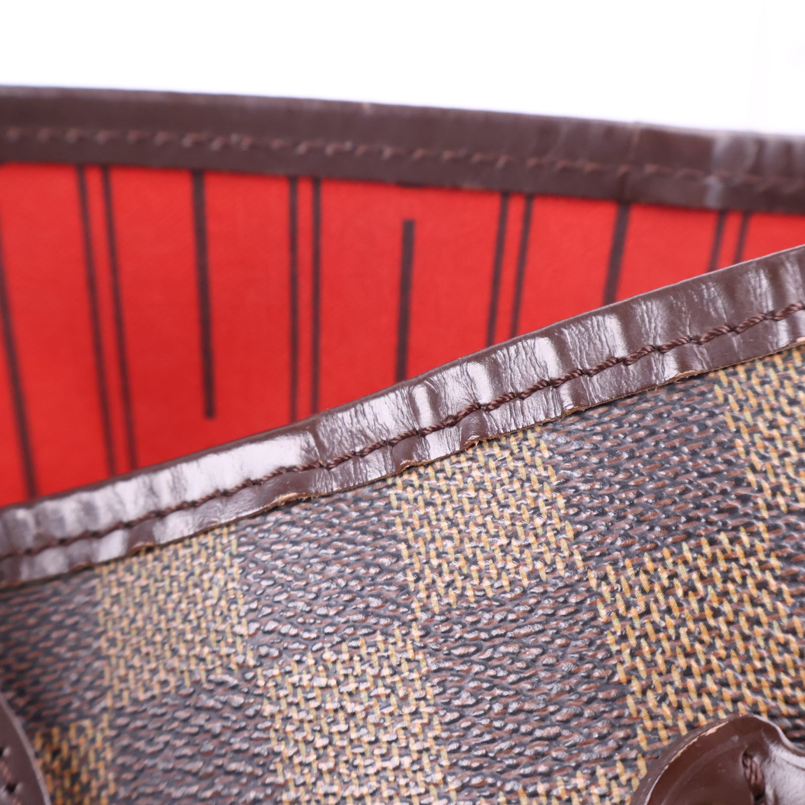 Louis Vuitton Neverfull Damier MM Tote Bag J3026 | Pre-Owned Like New Brown Damier Canvas
