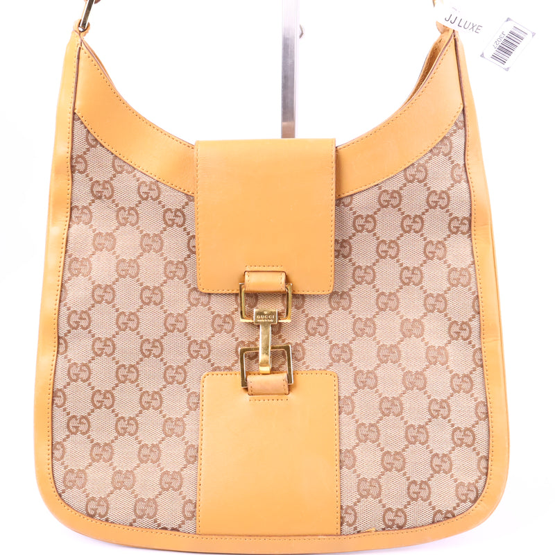 Gucci GG canvas Horsebit Shoulder Bag J3027# | Pre-Owned Like New GG Canvas Canvas