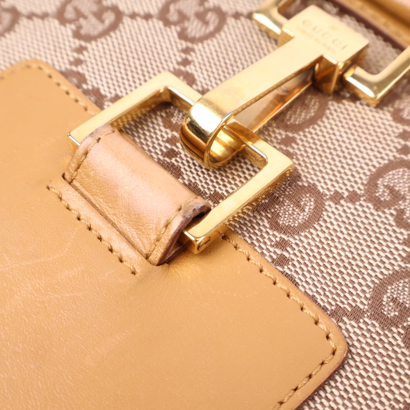 Gucci GG canvas Horsebit Shoulder Bag J3027 | Pre-Owned Like New GG Canvas Canvas