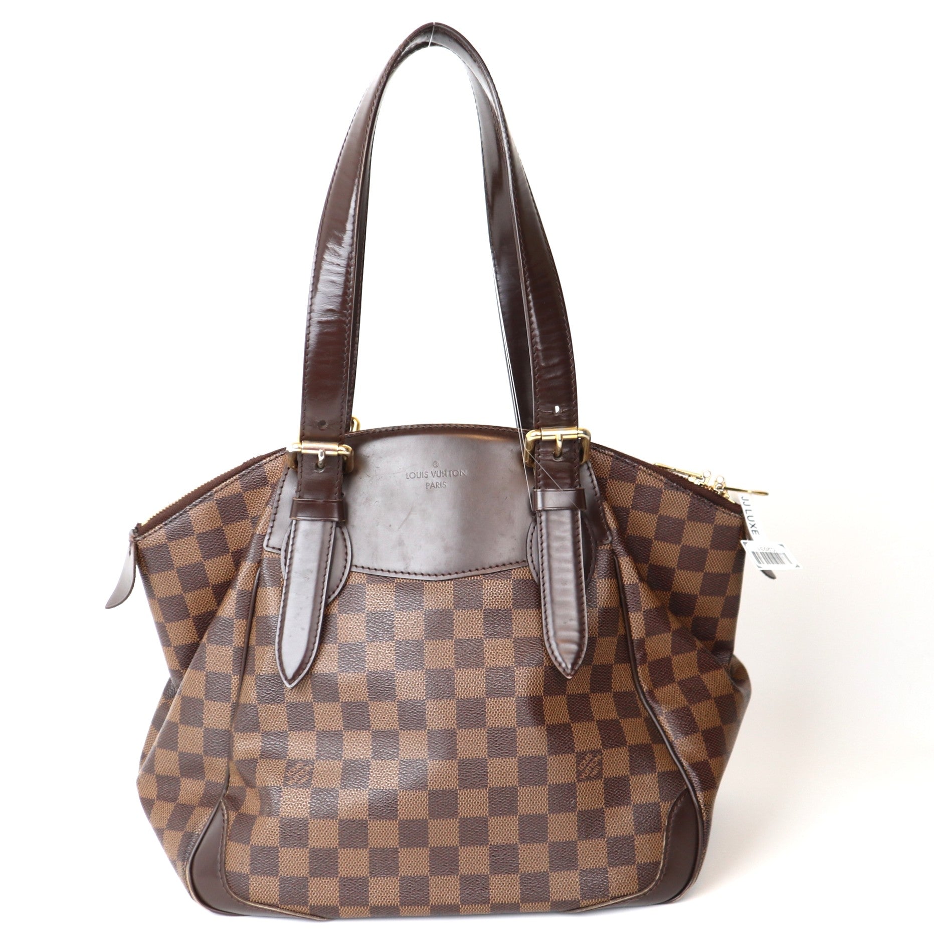C2031 LOUIS VUITTON Verona MM Damier Ebene Shoulder Bag Brown-Pre Owned