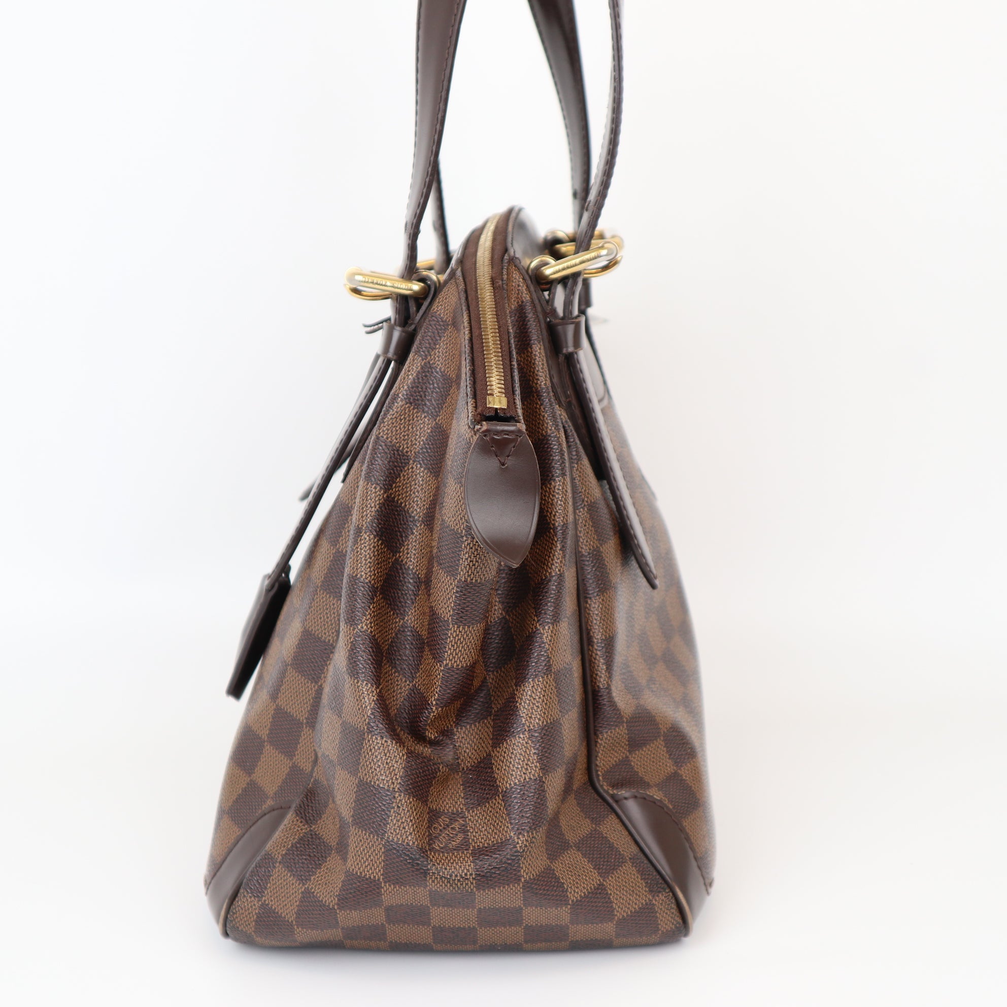 C2031 LOUIS VUITTON Verona MM Damier Ebene Shoulder Bag Brown-Pre Owned
