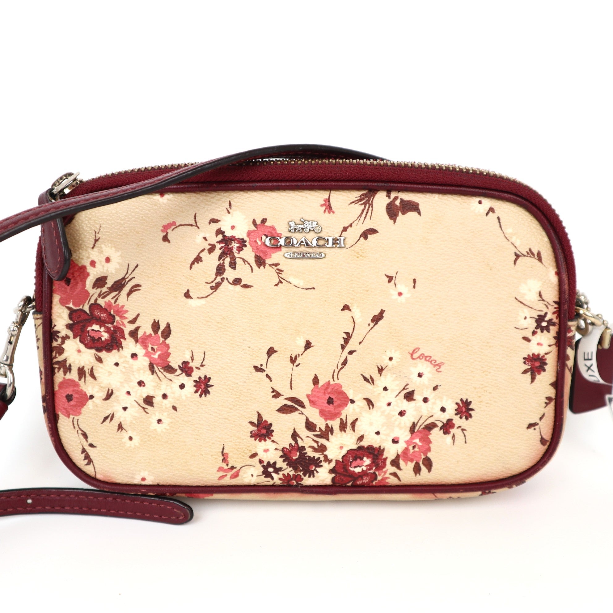 C2032 COACH Floral Bundle Sadie Beechwood Floral Bundle-Pre Owned