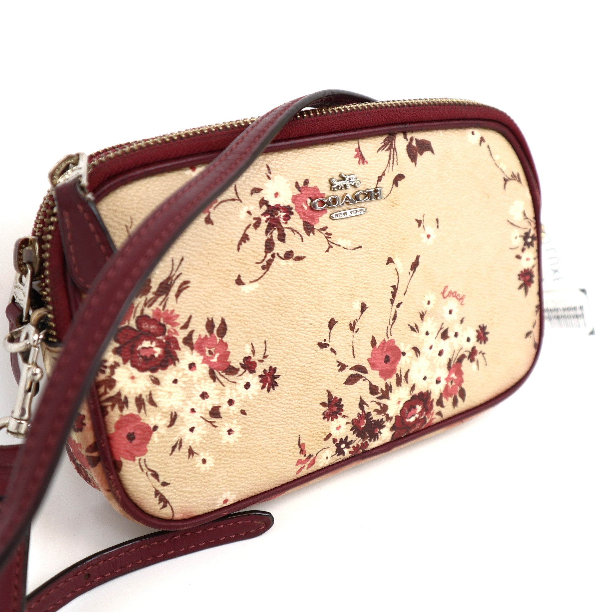 C2032 COACH Floral Bundle Sadie Beechwood Floral Bundle-Pre Owned