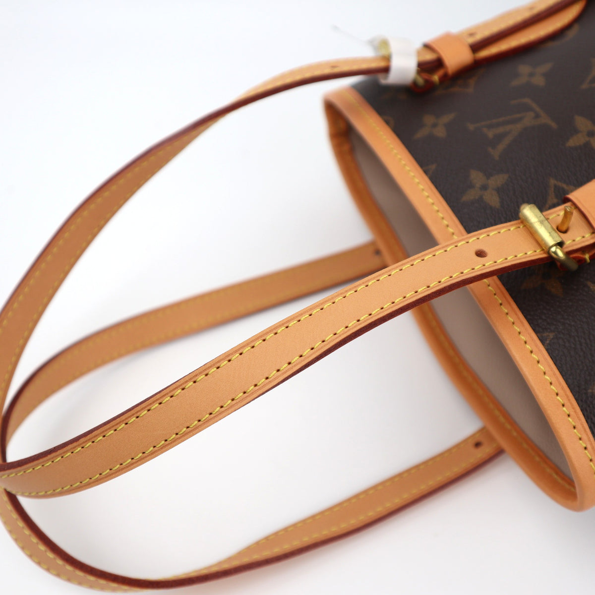 Louis Vuitton Petit Bucket 23 Bucket Bag C1525R | Pre-Owned Excellent Brown Monogram Canvas