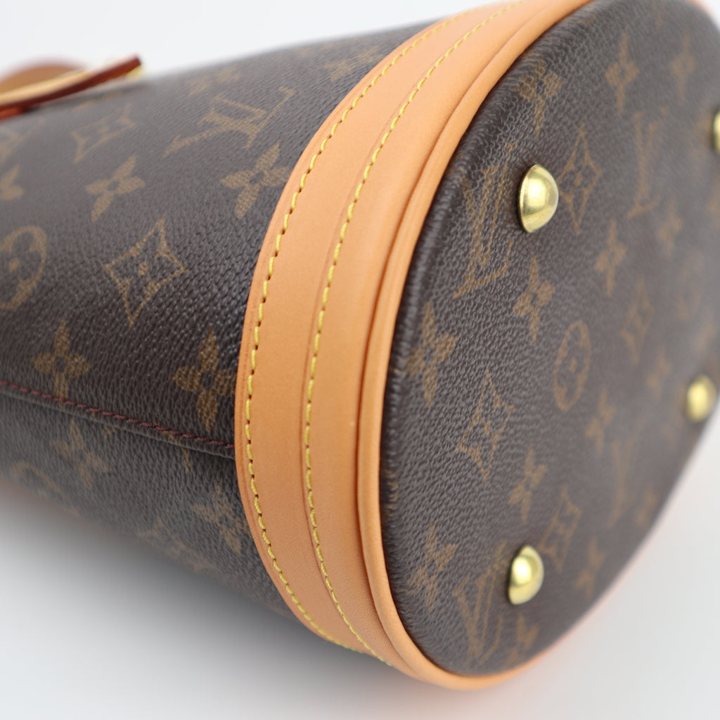 Louis Vuitton Petit Bucket 23 Bucket Bag C1525R | Pre-Owned Excellent Brown Monogram Canvas