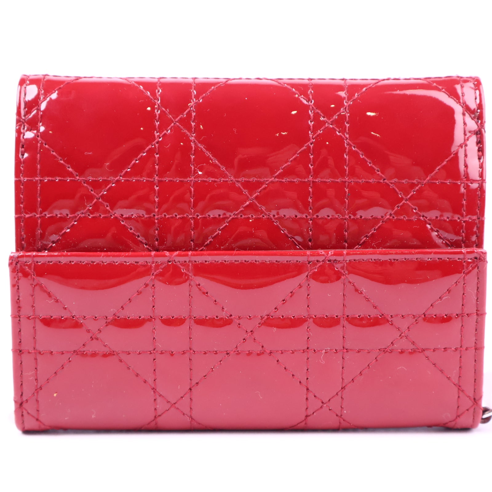 Christian Dior Lady Dior Compact Wallet J3023 | Pre-Owned Like New