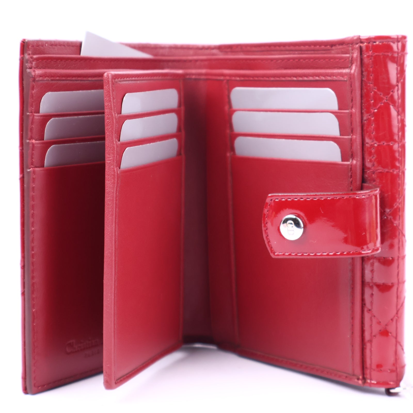 Christian Dior Lady Dior Compact Wallet J3023 | Pre-Owned Like New