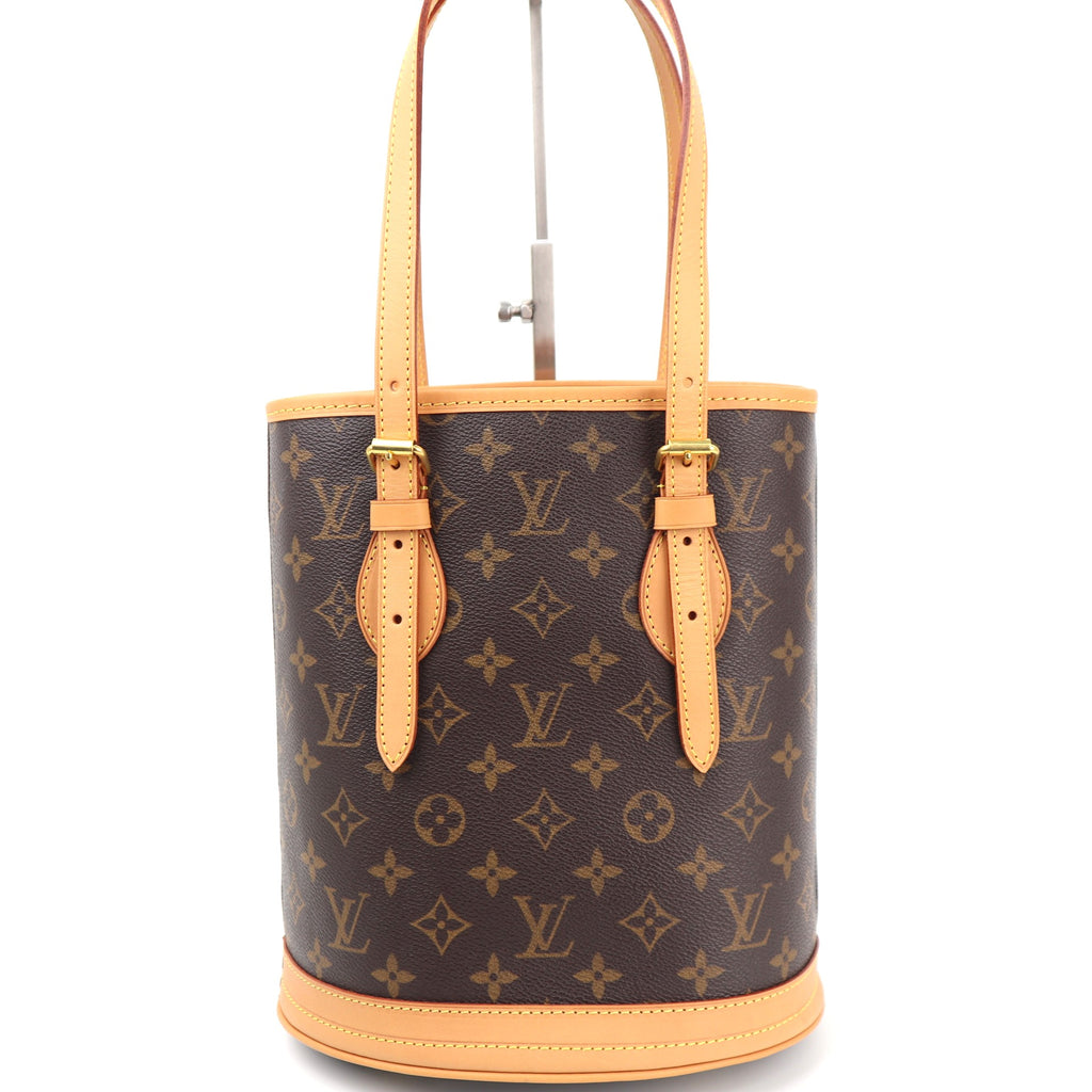 Louis Vuitton Petit Bucket 23 Bucket Bag C1526R | Pre-Owned Excellent Brown Monogram Canvas