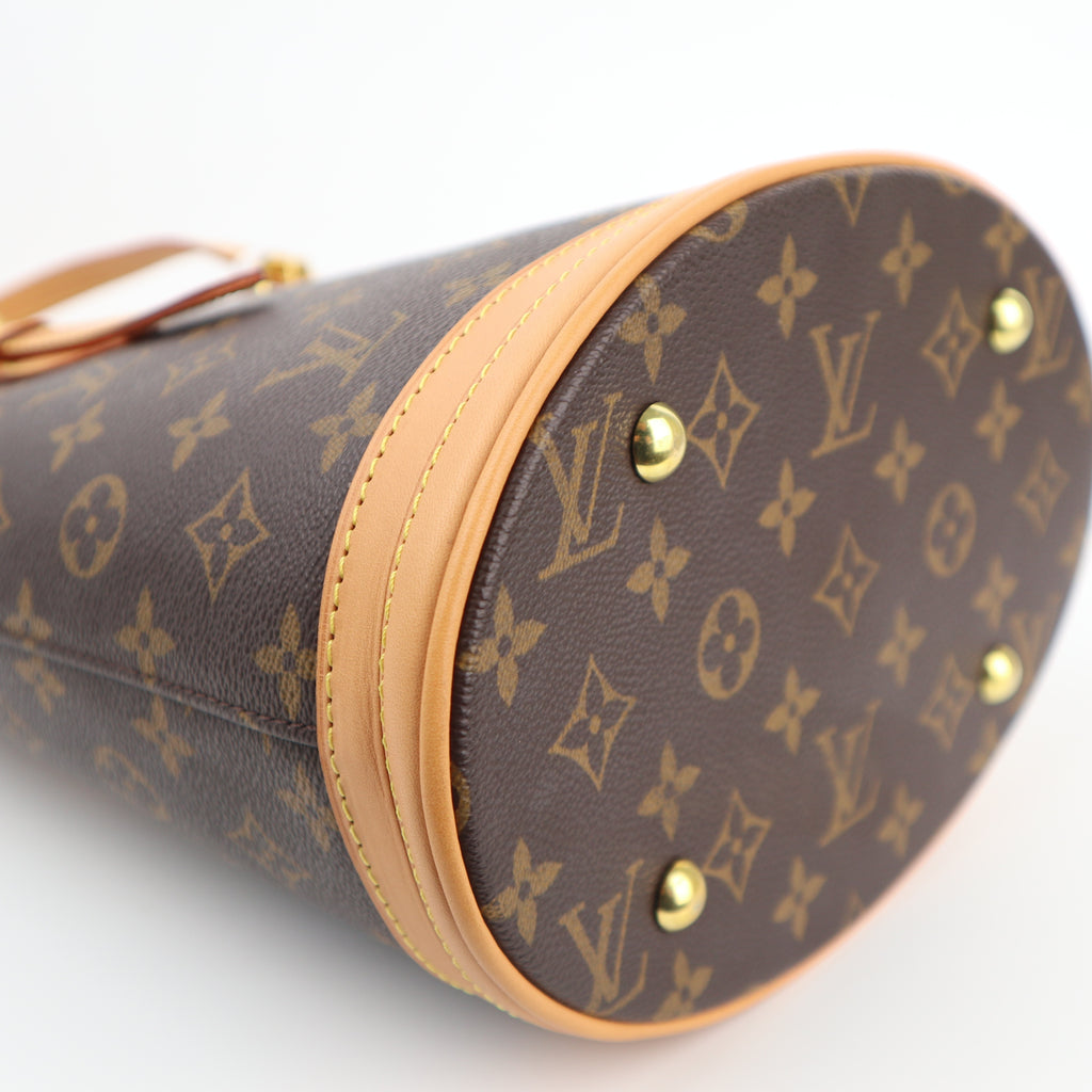 Louis Vuitton Petit Bucket 23 Bucket Bag C1526R | Pre-Owned Excellent Brown Monogram Canvas