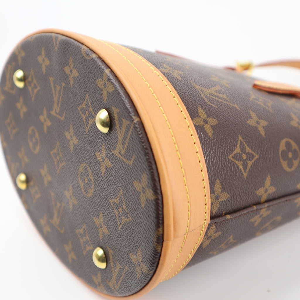 Louis Vuitton Petit Bucket 23 Bucket Bag C1526R | Pre-Owned Excellent Brown Monogram Canvas