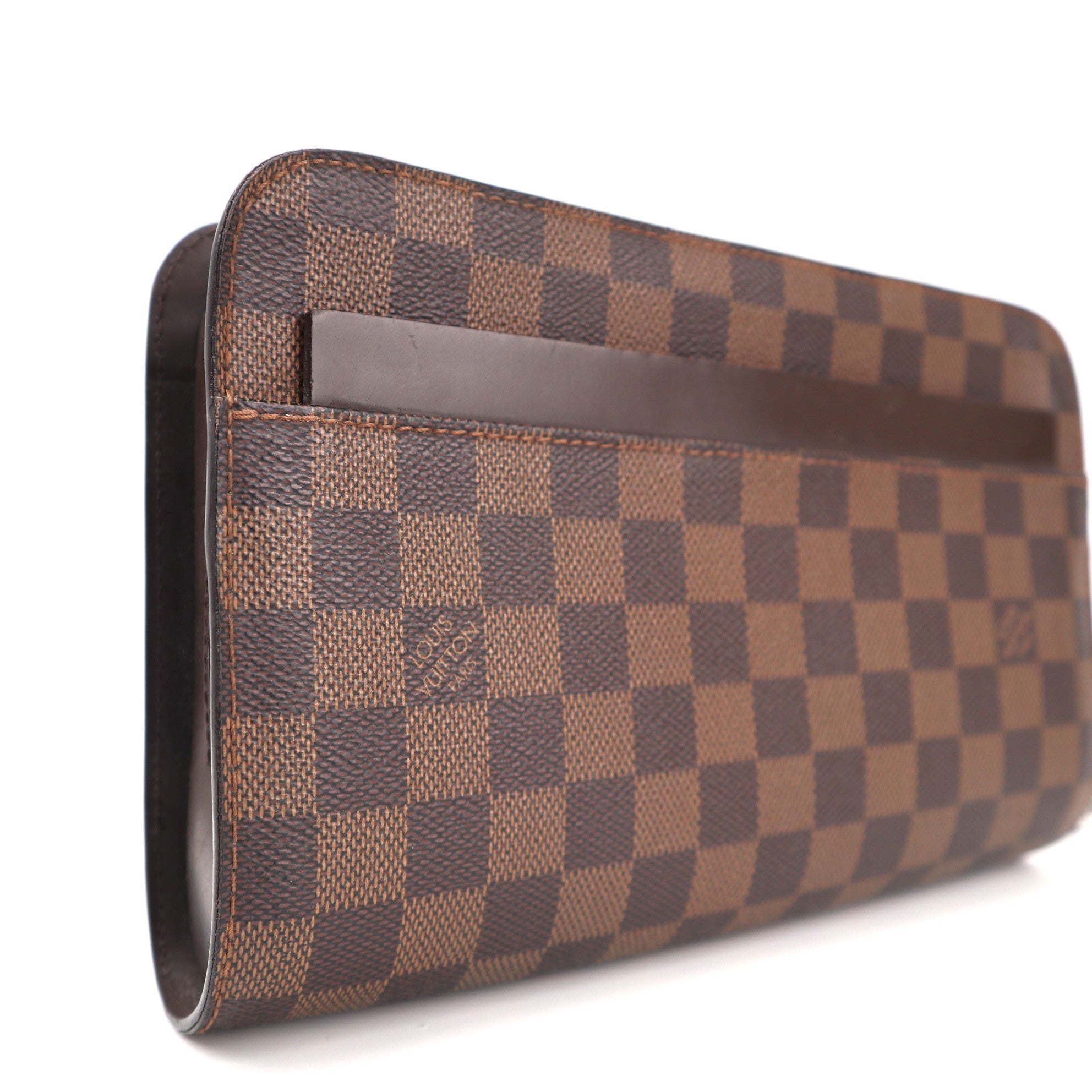 Louis Vuitton Saint Louis Clutch C1520 | Pre-Owned Excellent Brown Damier Ebene Canvas