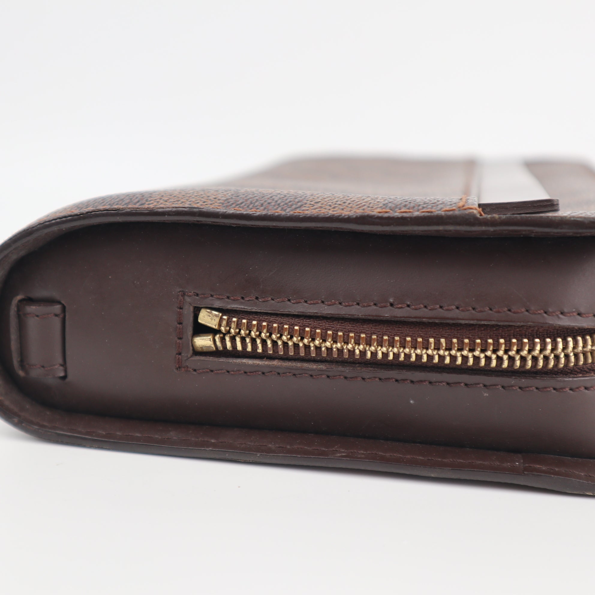 Louis Vuitton Saint Louis Clutch C1520 | Pre-Owned Excellent Brown Damier Ebene Canvas