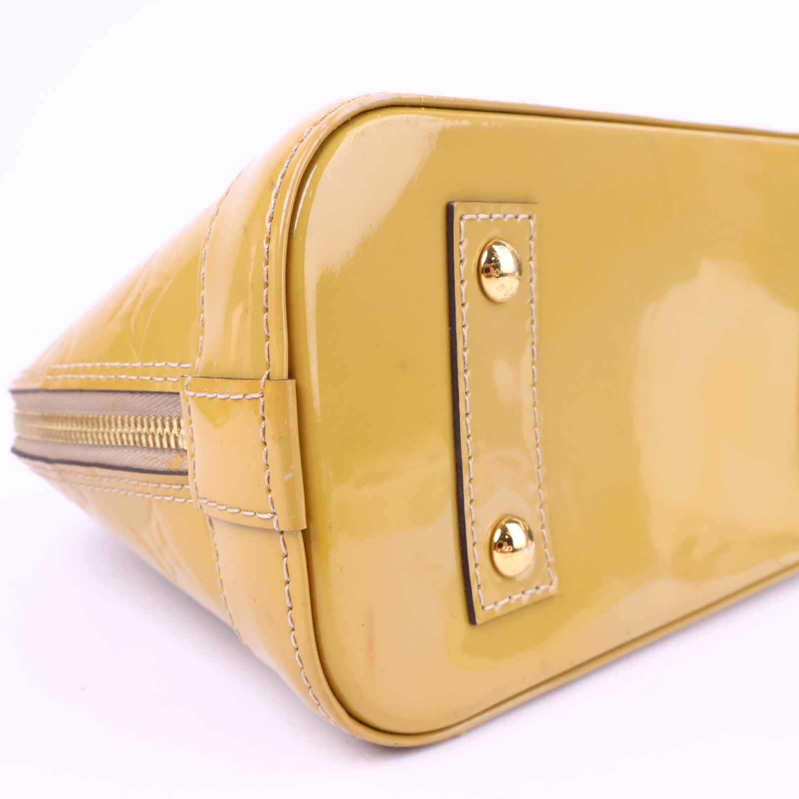 Louis Vuitton Monogram Vernis Alma BB satchel Top Handle Bag J3178 | Pre-Owned Excellent Brown Monogram Canvas