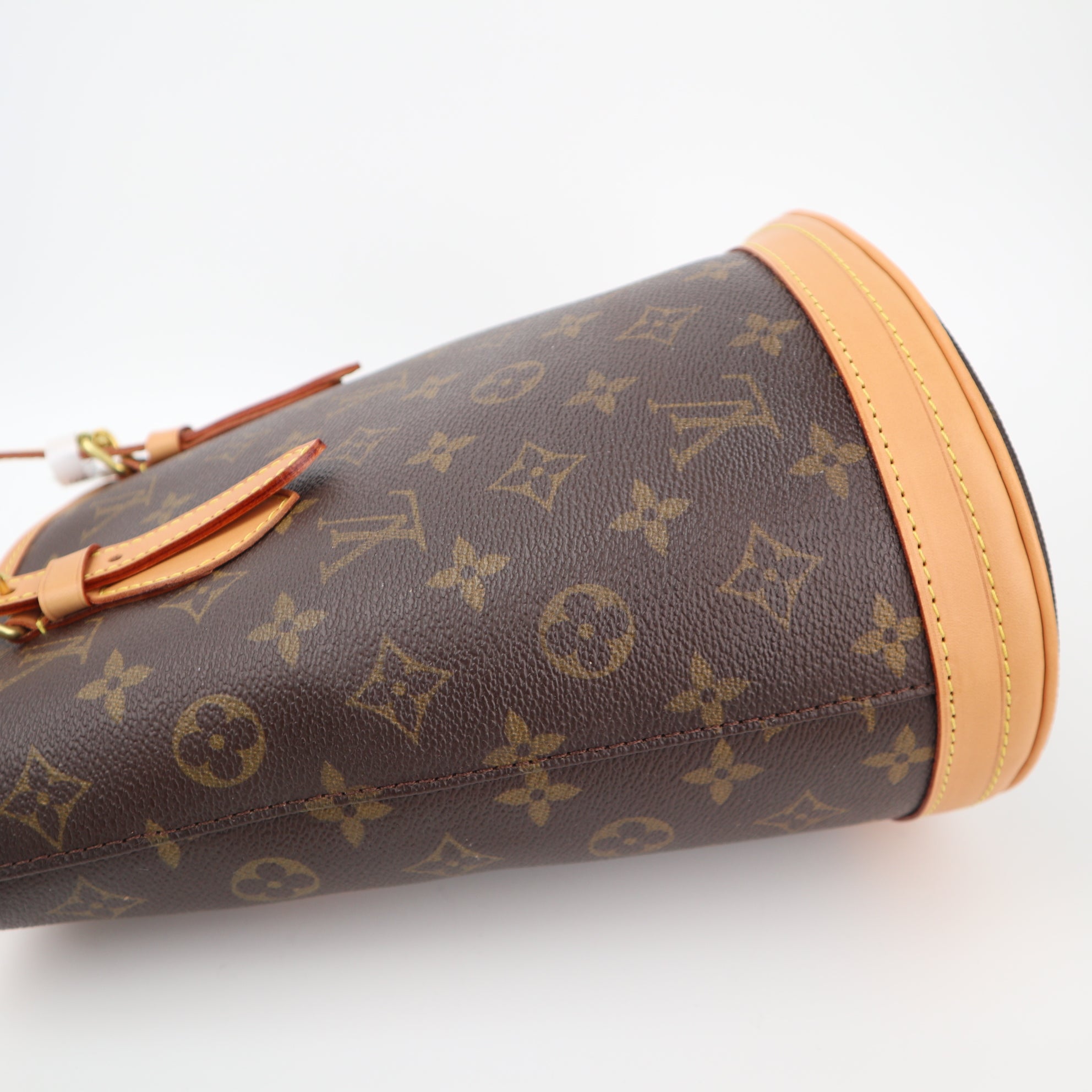 Louis Vuitton Petit Bucket 23 Bucket Bag C1529R | Pre-Owned Excellent Brown Monogram Canvas