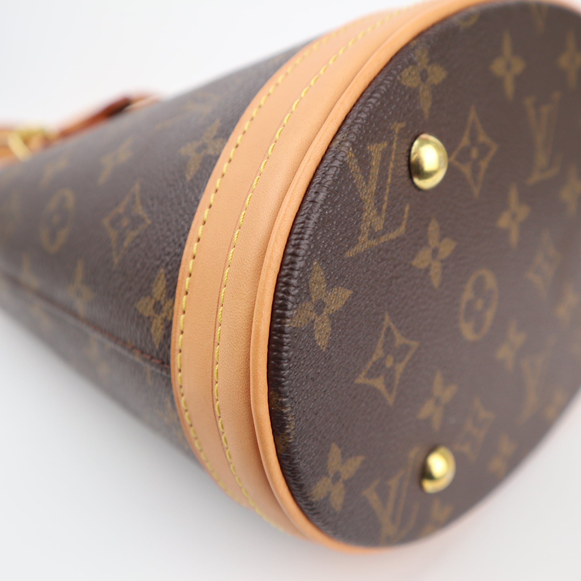 Louis Vuitton Petit Bucket 23 Bucket Bag C1529R | Pre-Owned Excellent Brown Monogram Canvas