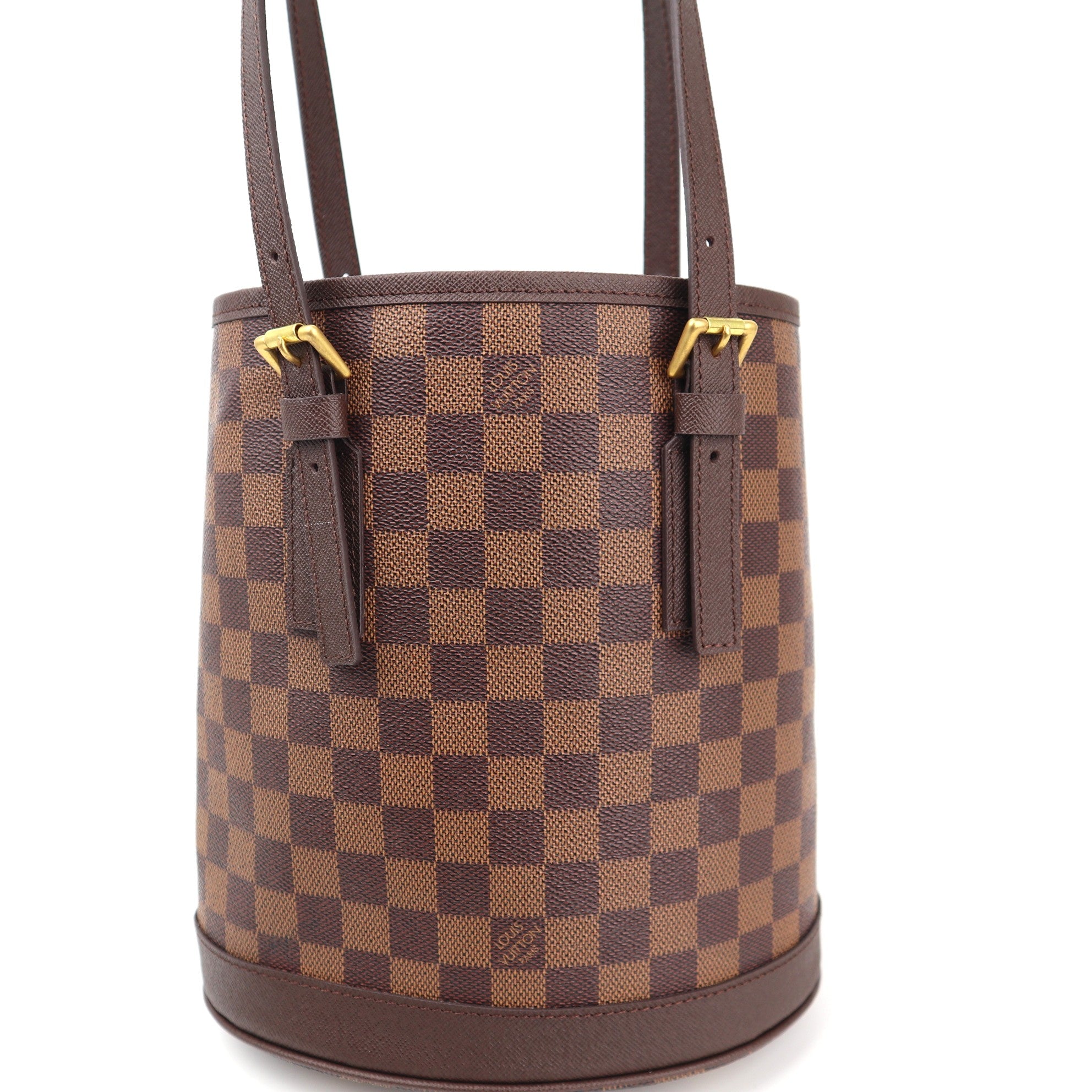 Louis Vuitton Marais Bucket 23 Bucket Bag C1530R | Pre-Owned Excellent Brown Damier Ebene Canvas