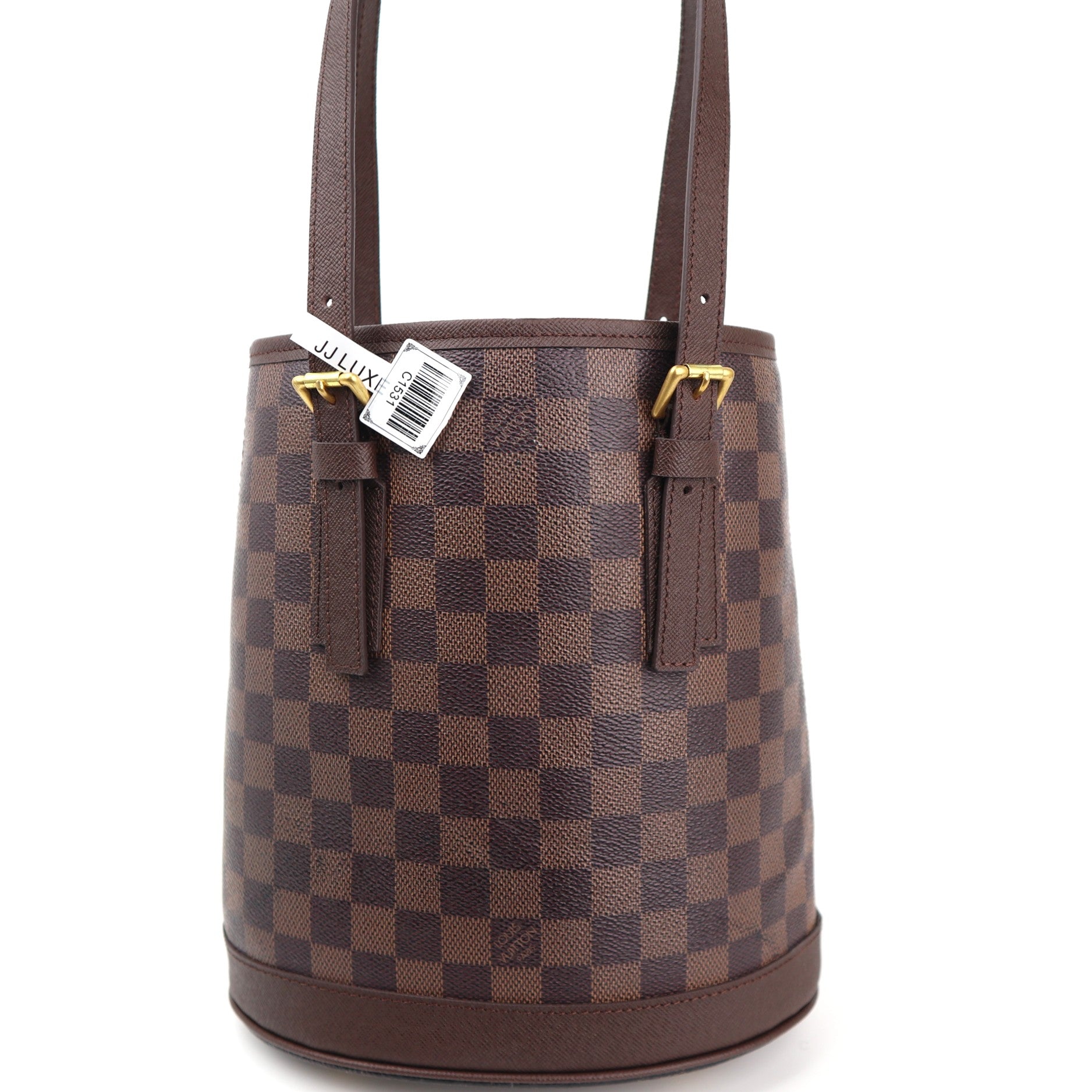 Louis Vuitton Marais Bucket 23 Bucket Bag C1531R | Pre-Owned Excellent Brown Damier Ebene Canvas