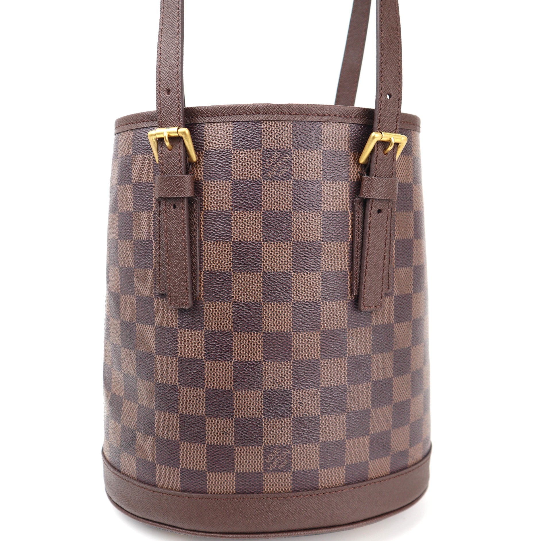 Louis Vuitton Marais Bucket 23 Bucket Bag C1532R | Pre-Owned Excellent Brown Damier Ebene Canvas