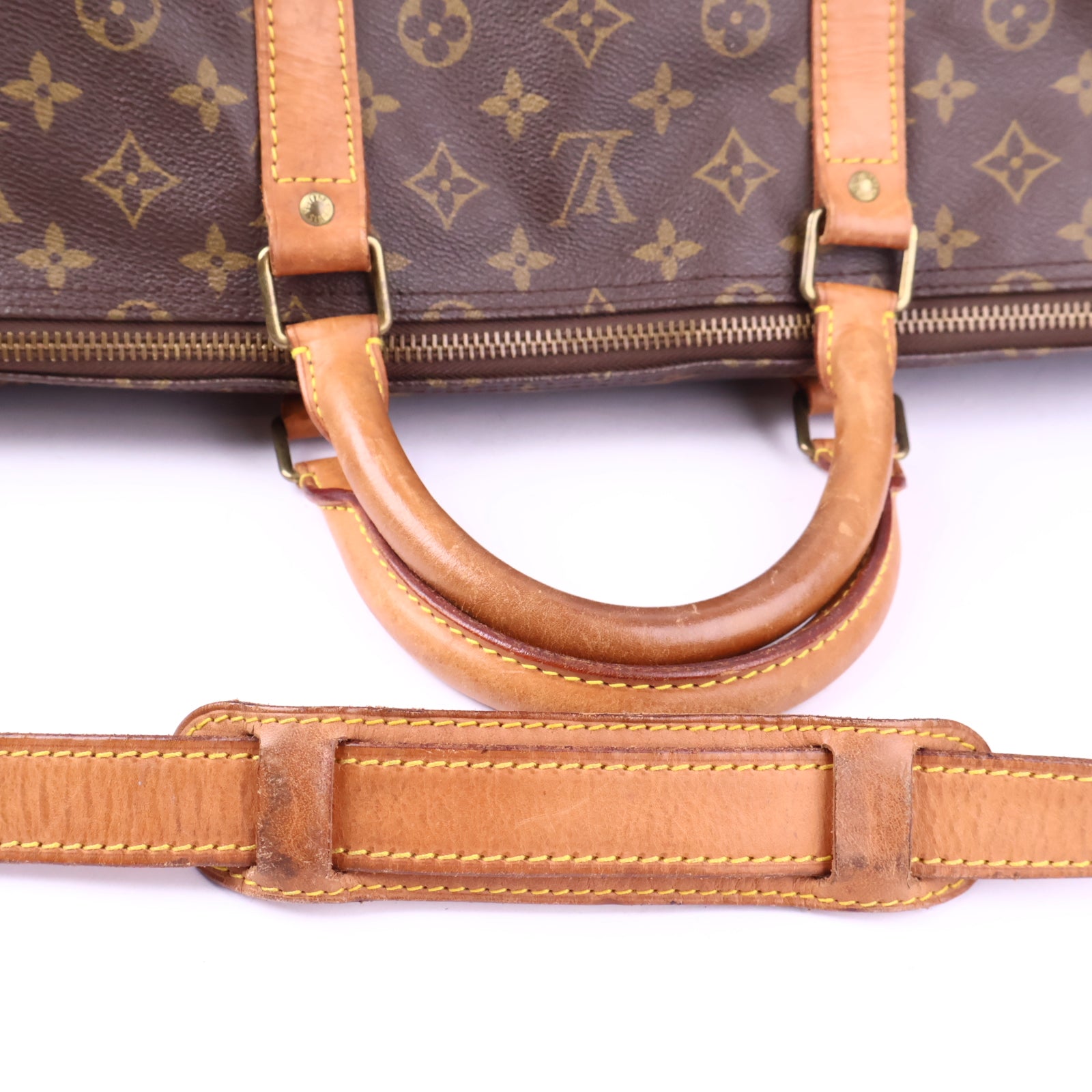 Louis Vuitton Monogram Keepall 60 Top Handle Bag J3183 | Pre-Owned Excellent Brown Monogram Canvas