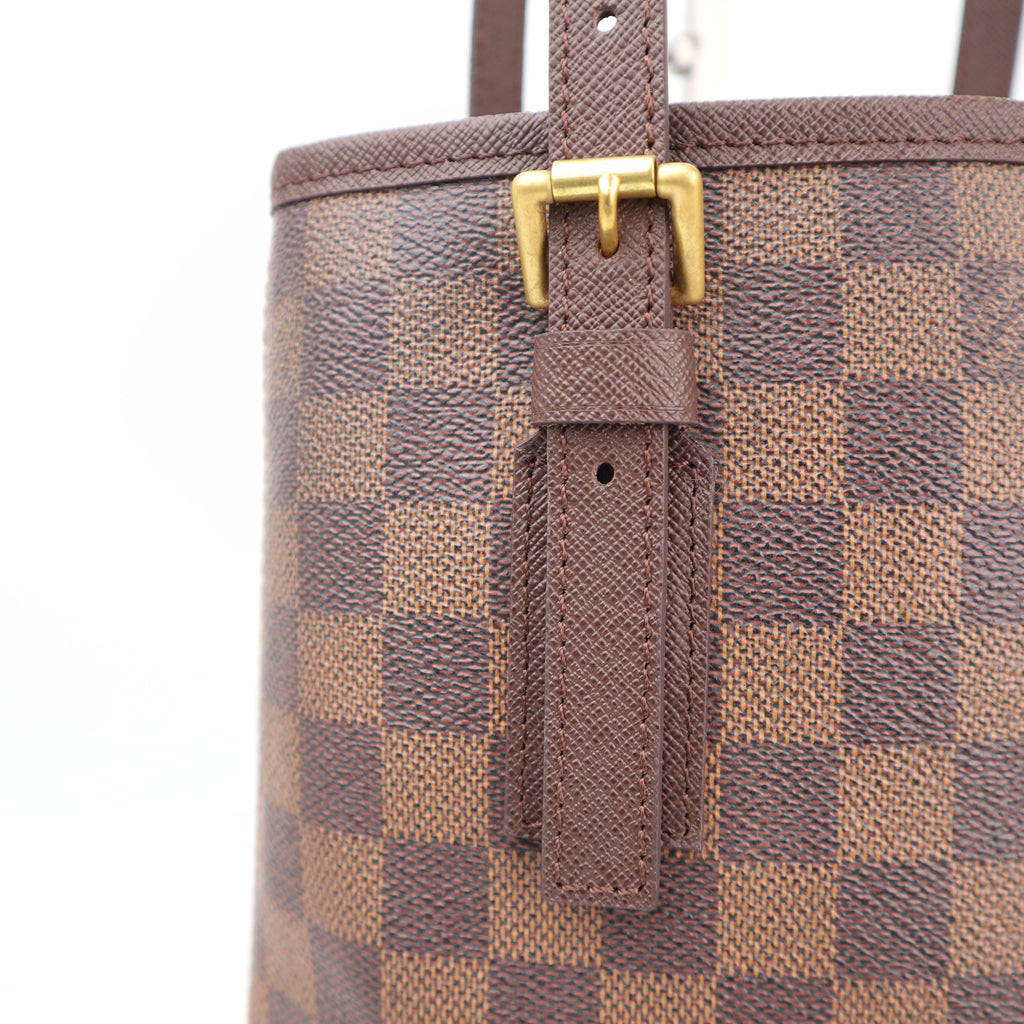 Louis Vuitton Marais Bucket 23 Bucket Bag C1532R | Pre-Owned Excellent Brown Damier Ebene Canvas