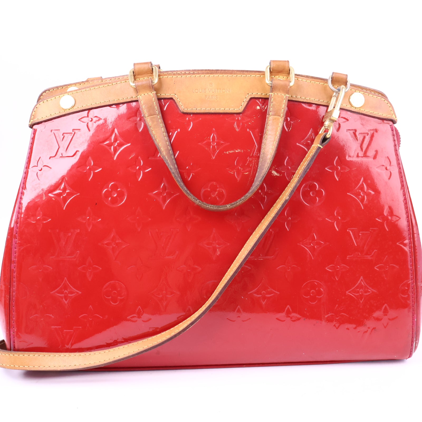 Louis Vuitton Monogram Vernis Brea MM satchel Shoulder Bag J3175 | Pre-Owned Very Good Brown Monogram Canvas