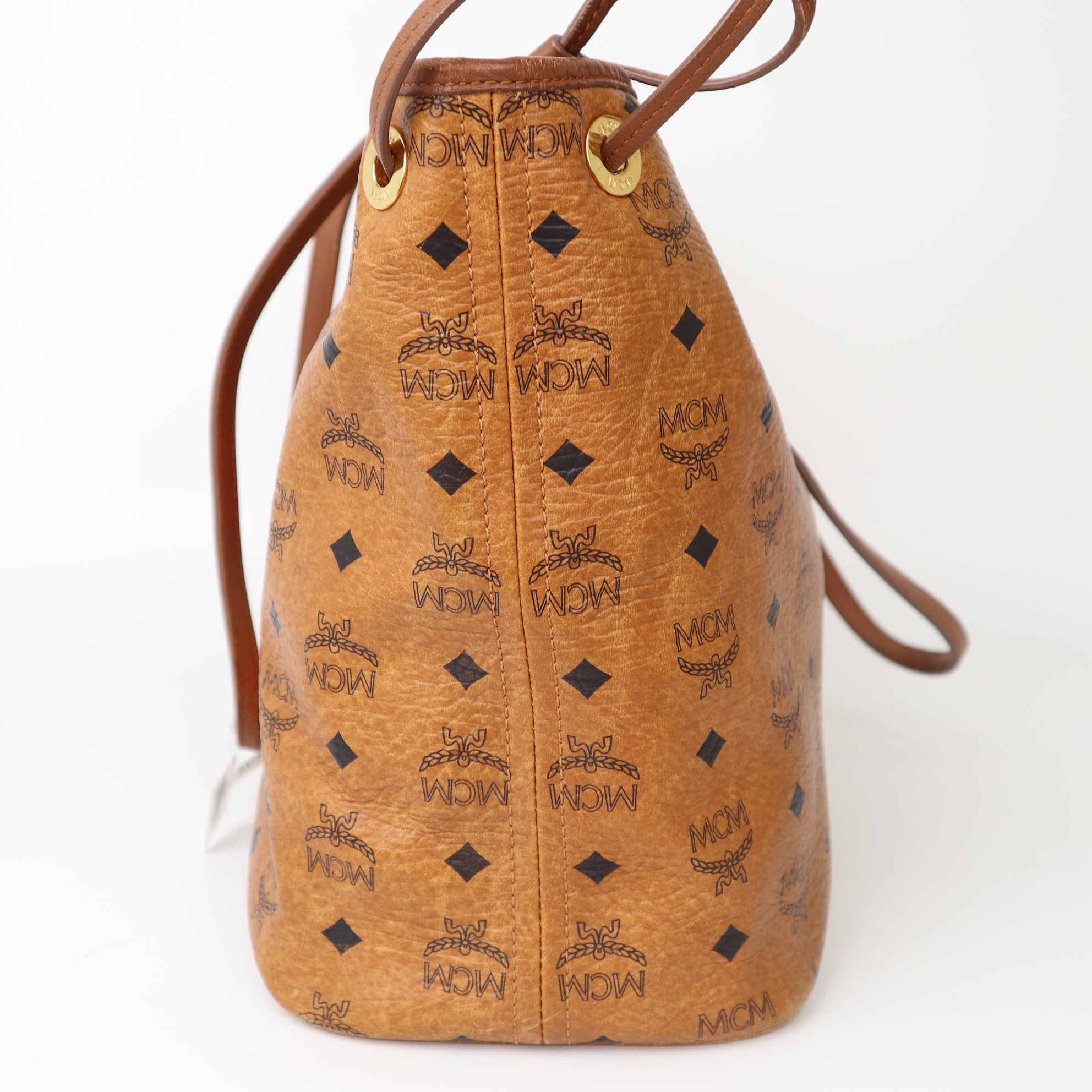 C1997 Authentic MCM Tote Bag With Pouch-Pre Owned