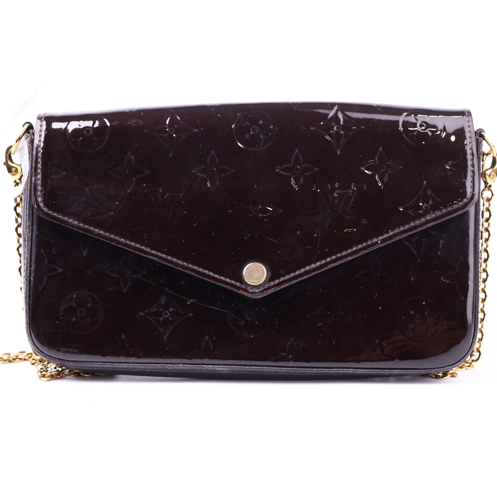 Louis Vuitton Pochette Felicie Vernis Crossbody Bag J3063 | Pre-Owned Excellent Leather, Vernis leather