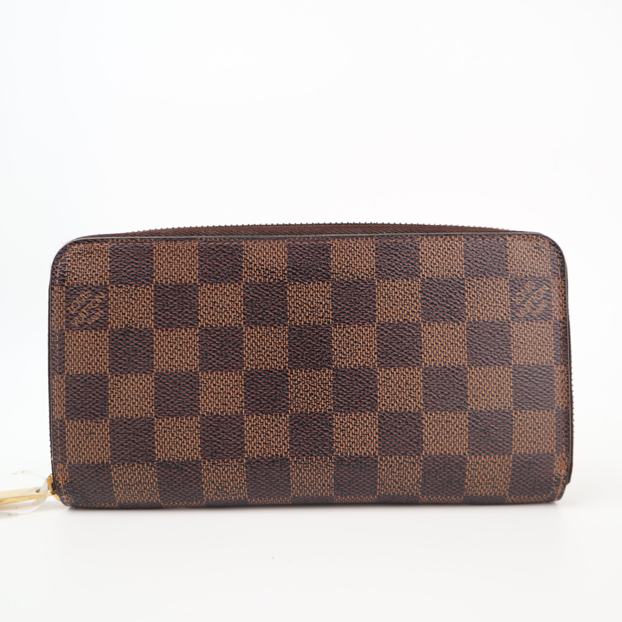 Louis Vuitton Damier Ebene Zippy Wallet Wallet C1538 | Pre-Owned Very Good Brown Damier Ebene Canvas