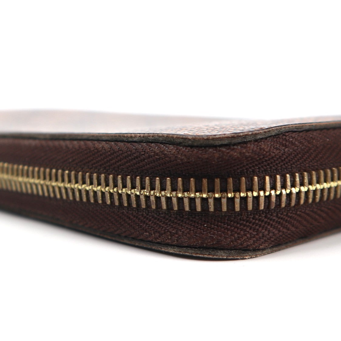 Louis Vuitton Damier Ebene Zippy Wallet Wallet C1538 | Pre-Owned Very Good Brown Damier Ebene Canvas