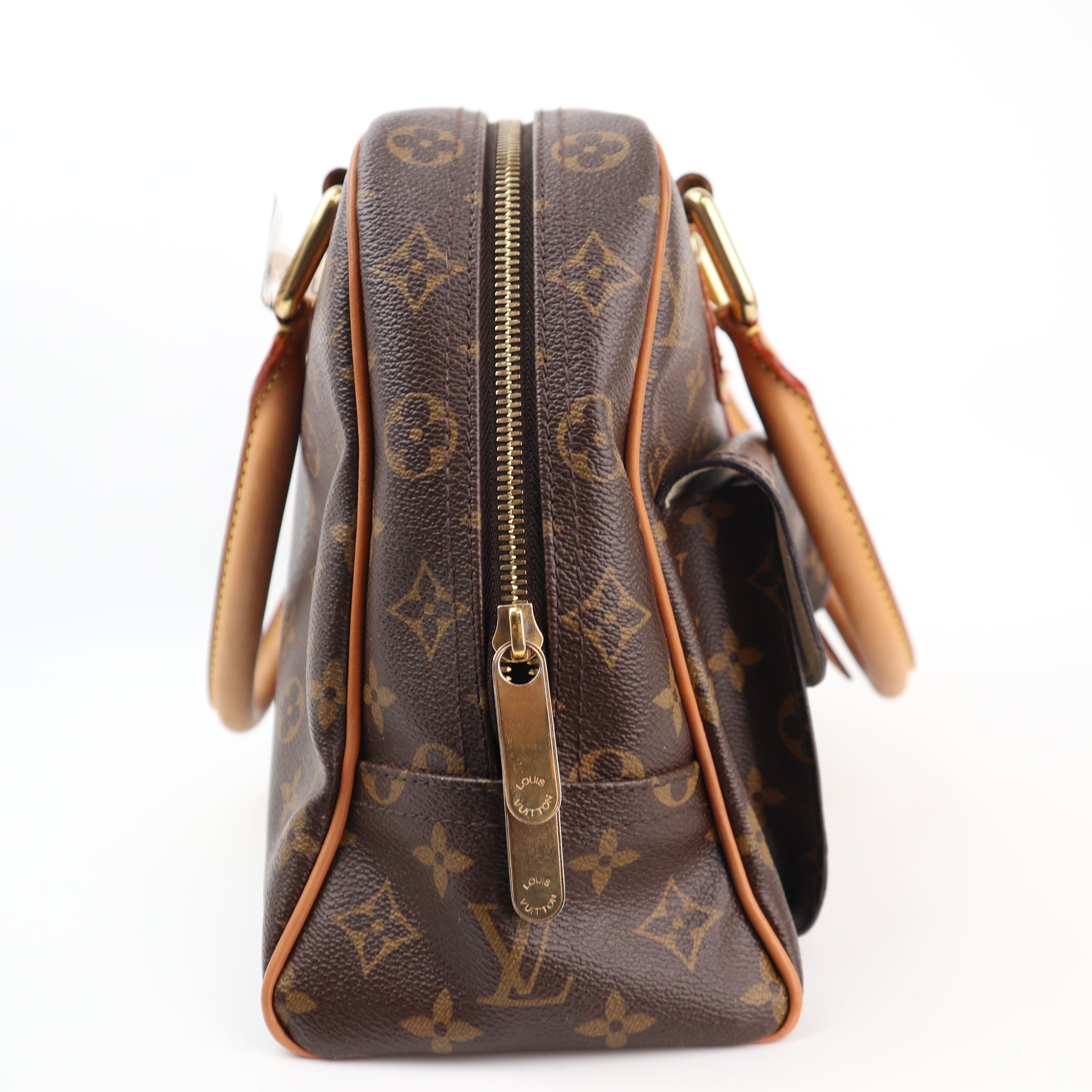 Louis Vuitton Monogram Manhattan GM Shoulder Bag C1540 | Pre-Owned Excellent Tan Monogram Canvas