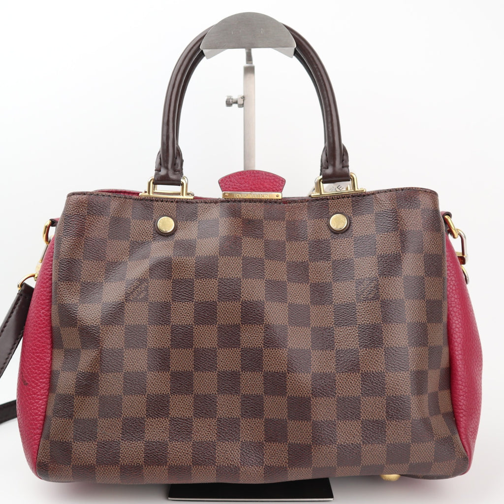 Louis Vuitton Brittany Damier Ebene Shoulder Bag C1543 | Pre-Owned Good Tan Damier Ebene Canvas