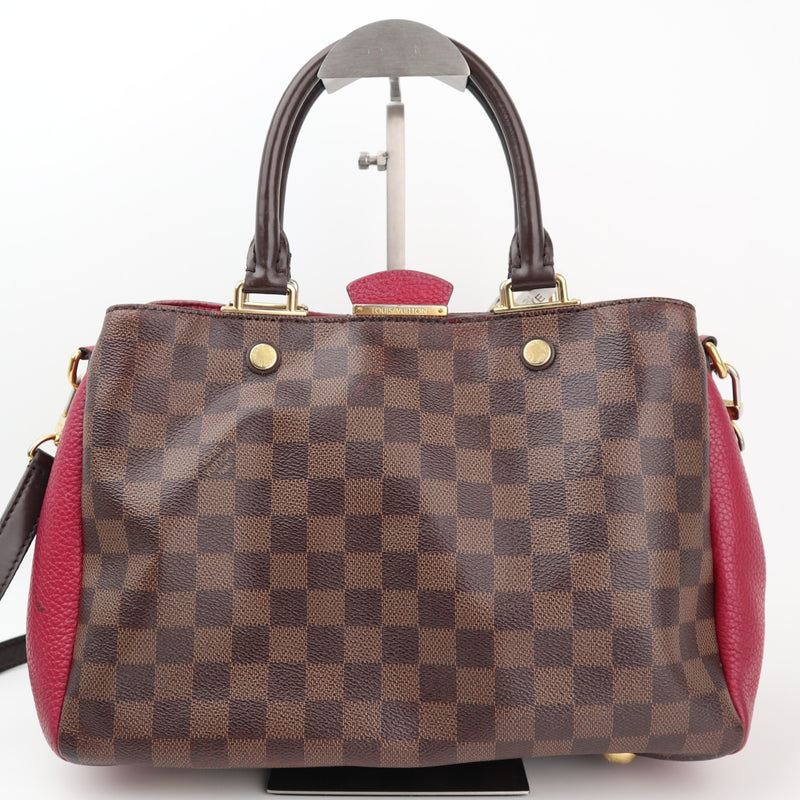 Louis Vuitton Brittany Damier Ebene Shoulder Bag C1543 | Pre-Owned Good Tan Damier Ebene Canvas