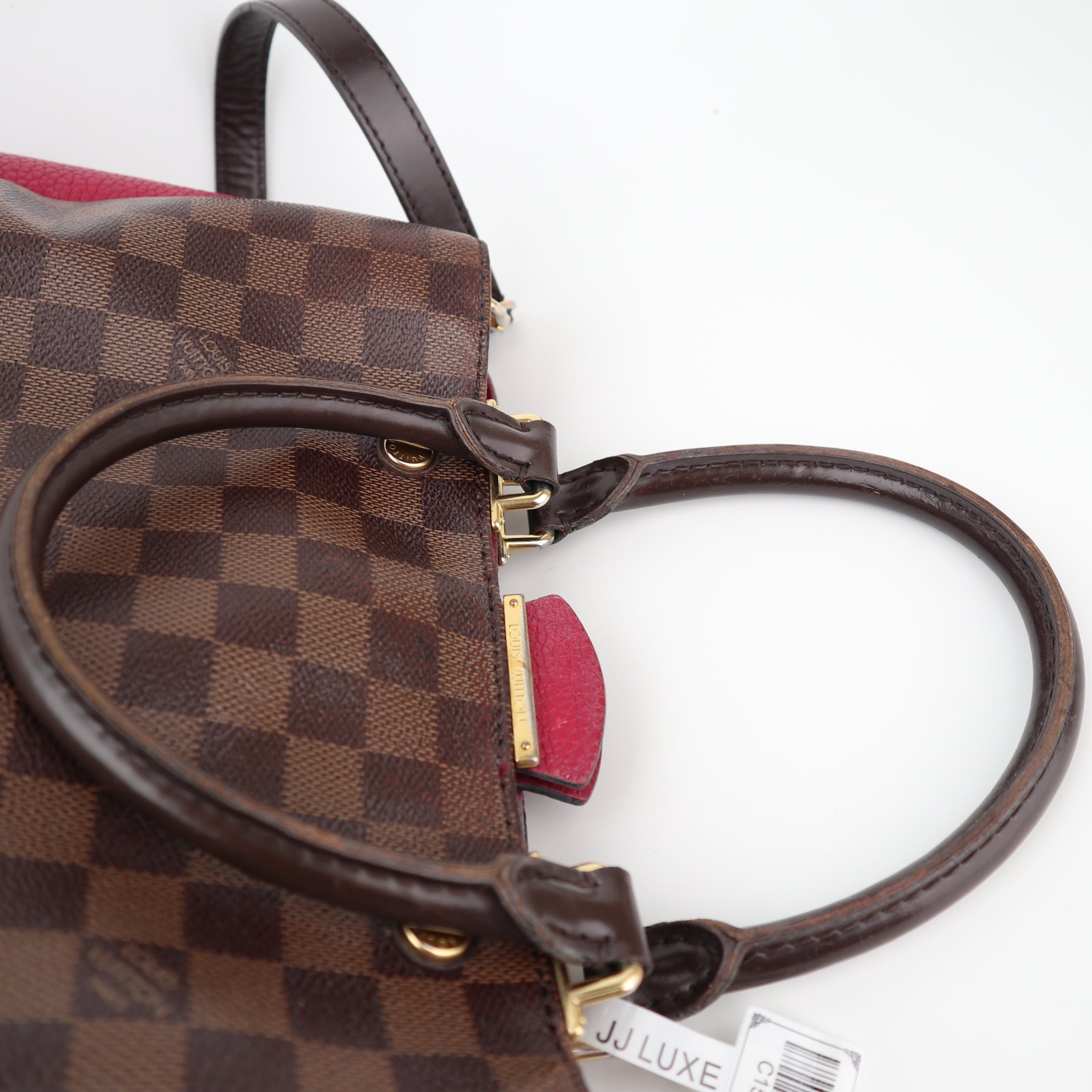 Louis Vuitton Brittany Damier Ebene Shoulder Bag C1543 | Pre-Owned Good Tan Damier Ebene Canvas