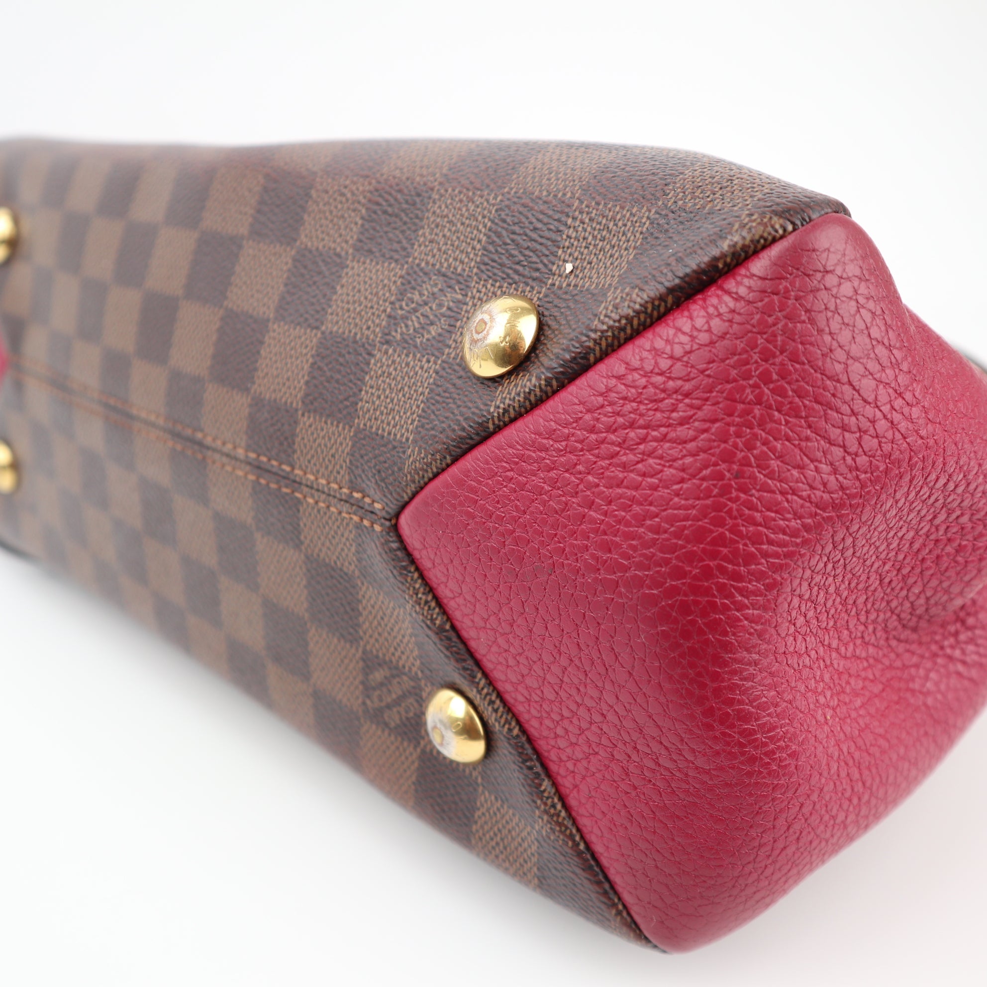 Louis Vuitton Brittany Damier Ebene Shoulder Bag C1543 | Pre-Owned Good Tan Damier Ebene Canvas