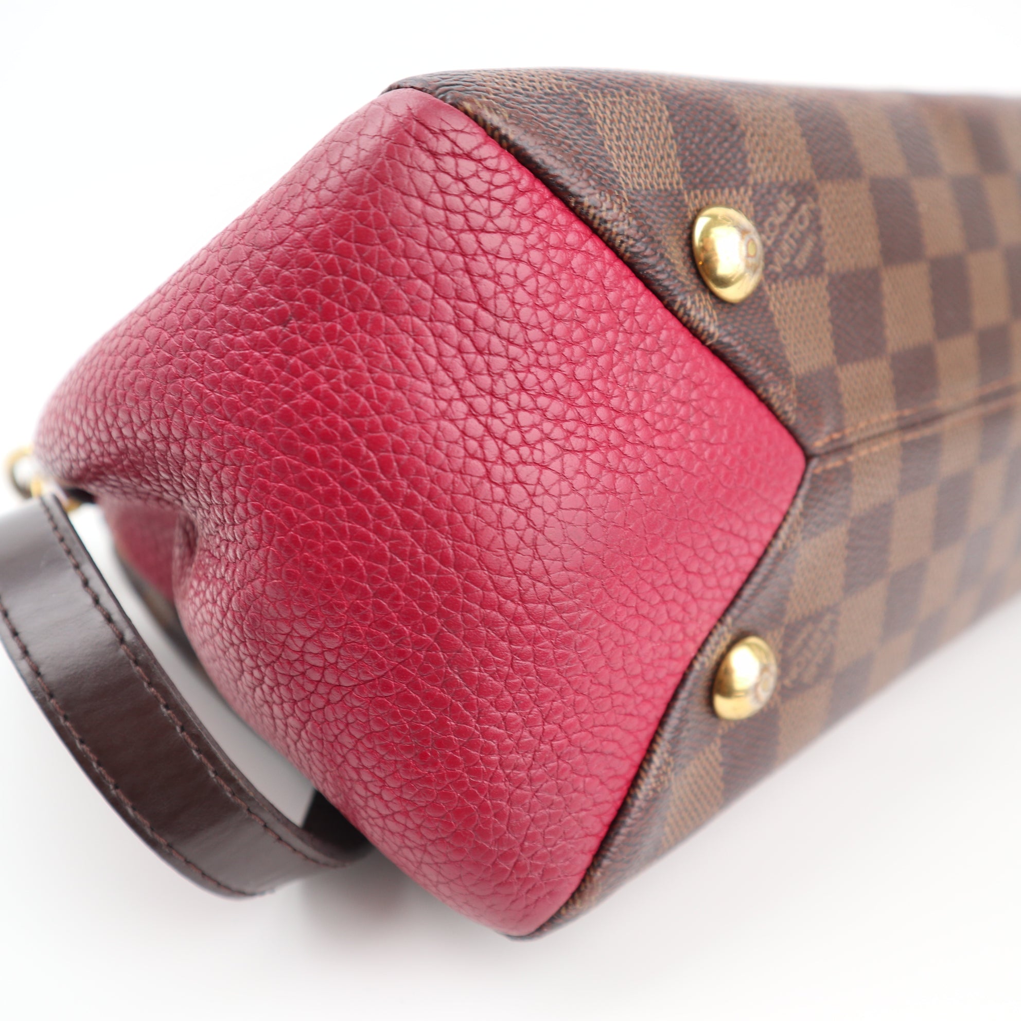 Louis Vuitton Brittany Damier Ebene Shoulder Bag C1543 | Pre-Owned Good Tan Damier Ebene Canvas